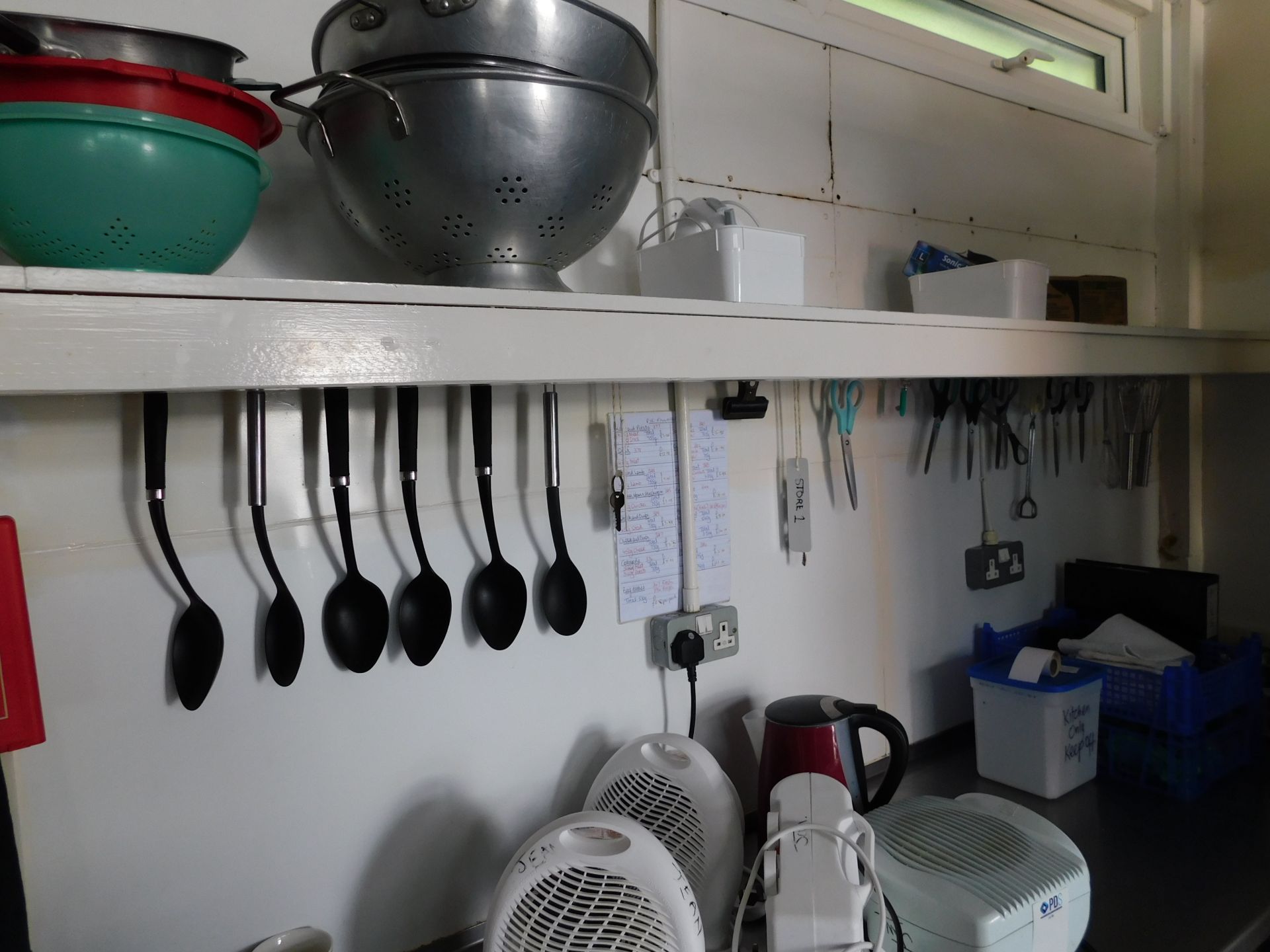 Toaster, Urn, Mobile Heaters, Utensils, Jugs, Sieves & Trays etc. (Location: Skelmersdale. Please - Image 6 of 8