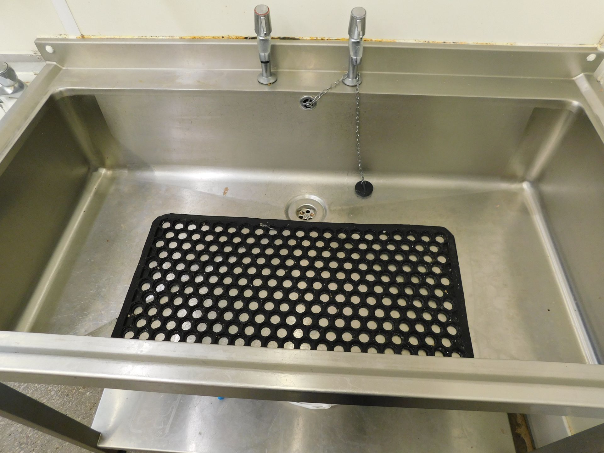 Stainless Steel Deep Basin Sink (120cm H x 70cm D x 93cm H Approx.) (Location: Skelmersdale. - Image 2 of 2