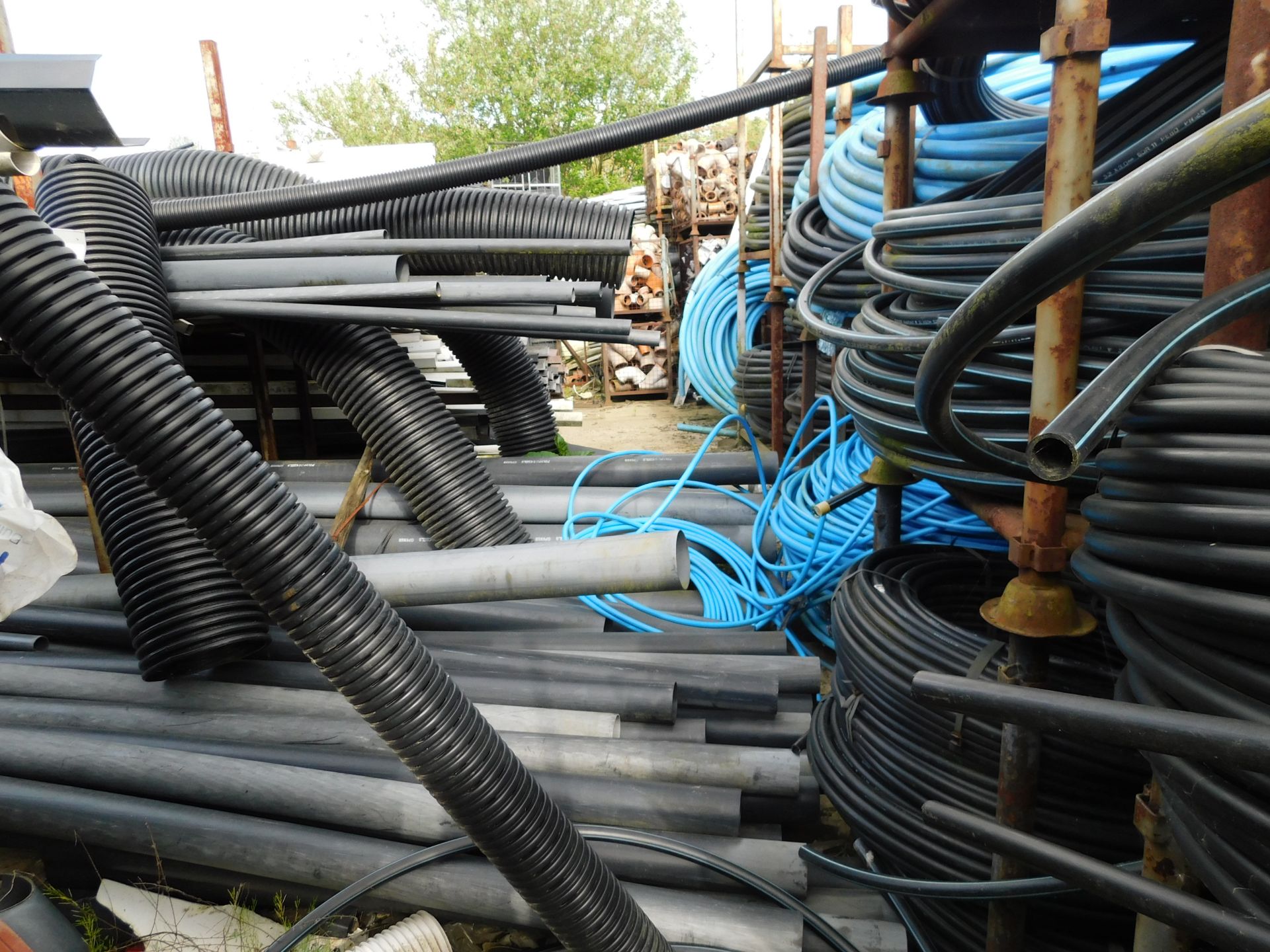 Large Quantity of Stillage & Contents of Assorted Piping Etc. (Location: MK2 2DD. Please Refer to - Image 7 of 9