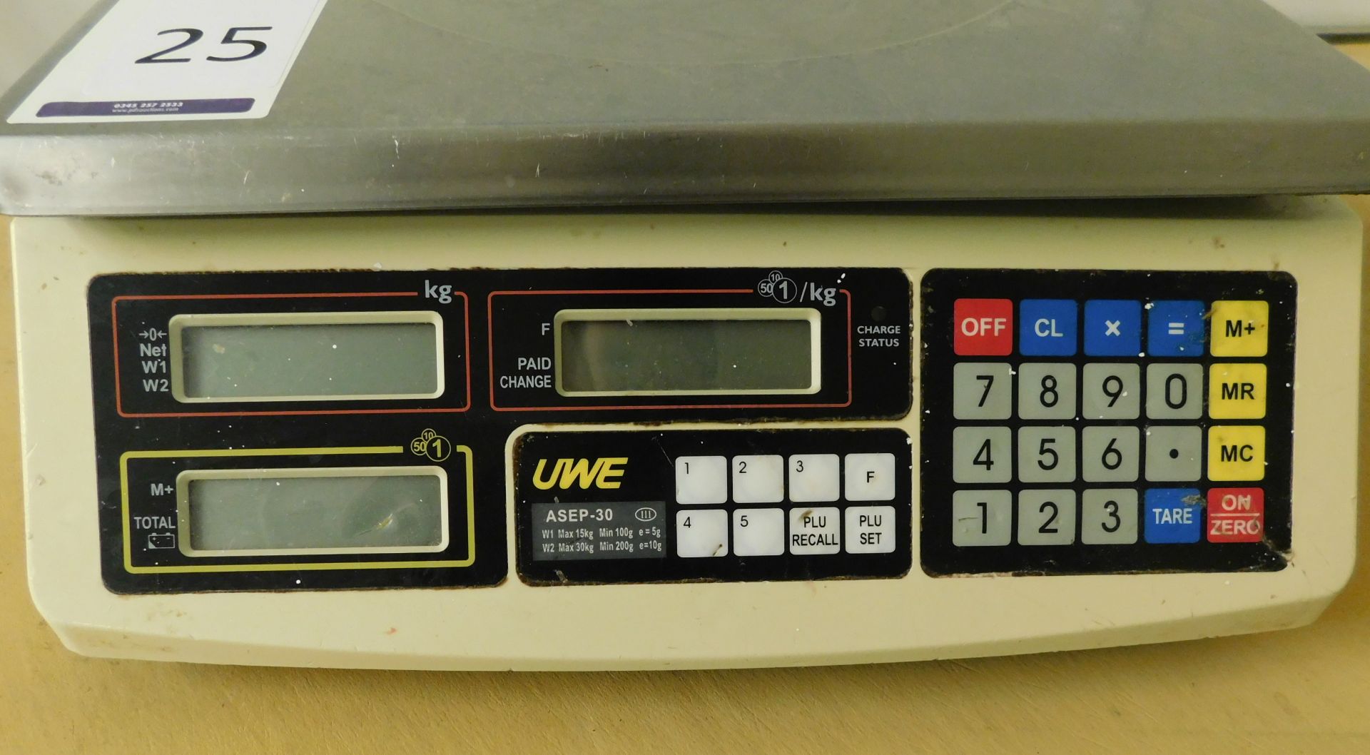 UWE ASEP-30 Benchtop Scales (Location: Skelmersdale. Please Refer to General Notes) - Image 4 of 5
