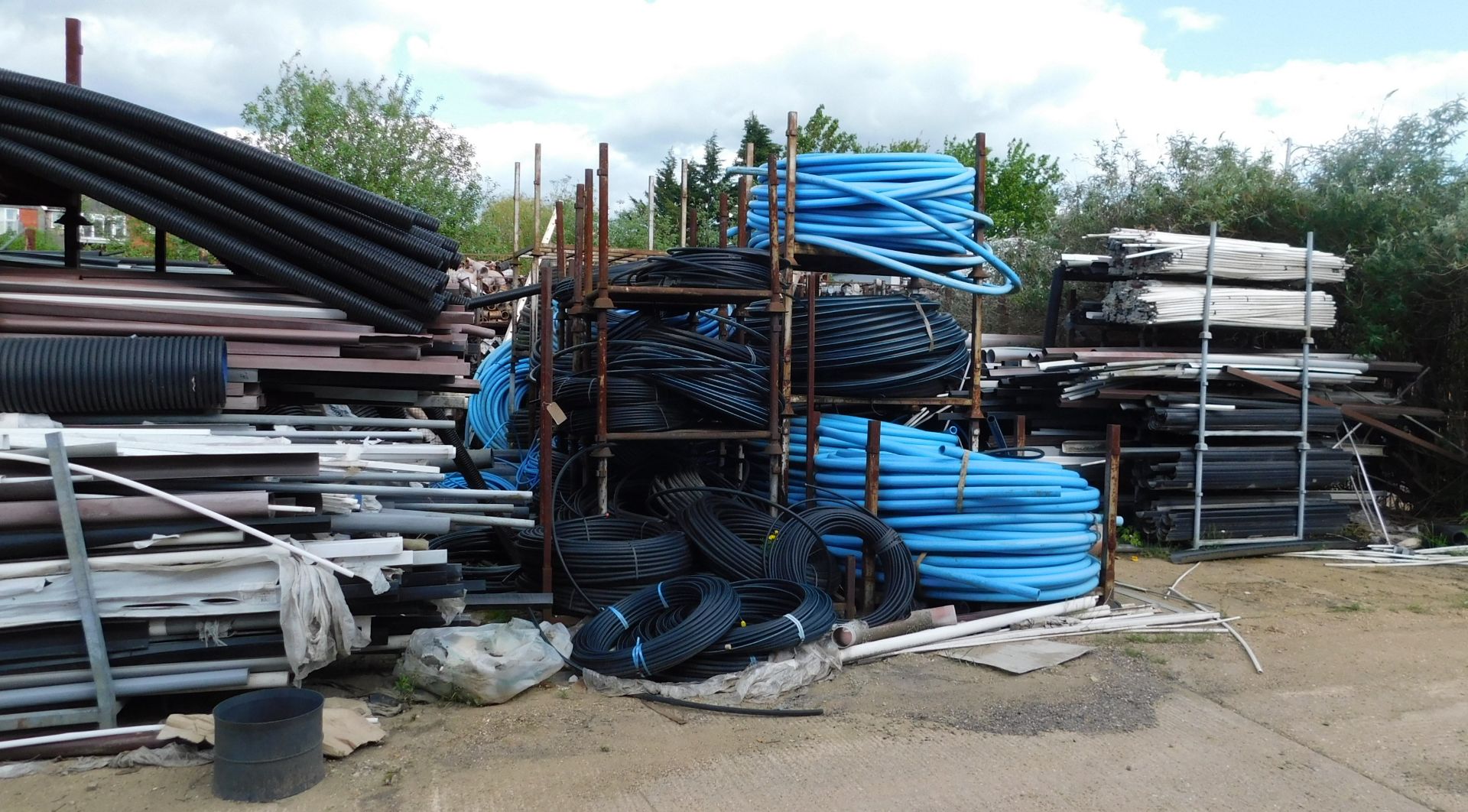 Large Quantity of Stillage & Contents of Assorted Piping Etc. (Location: MK2 2DD. Please Refer to - Image 3 of 9