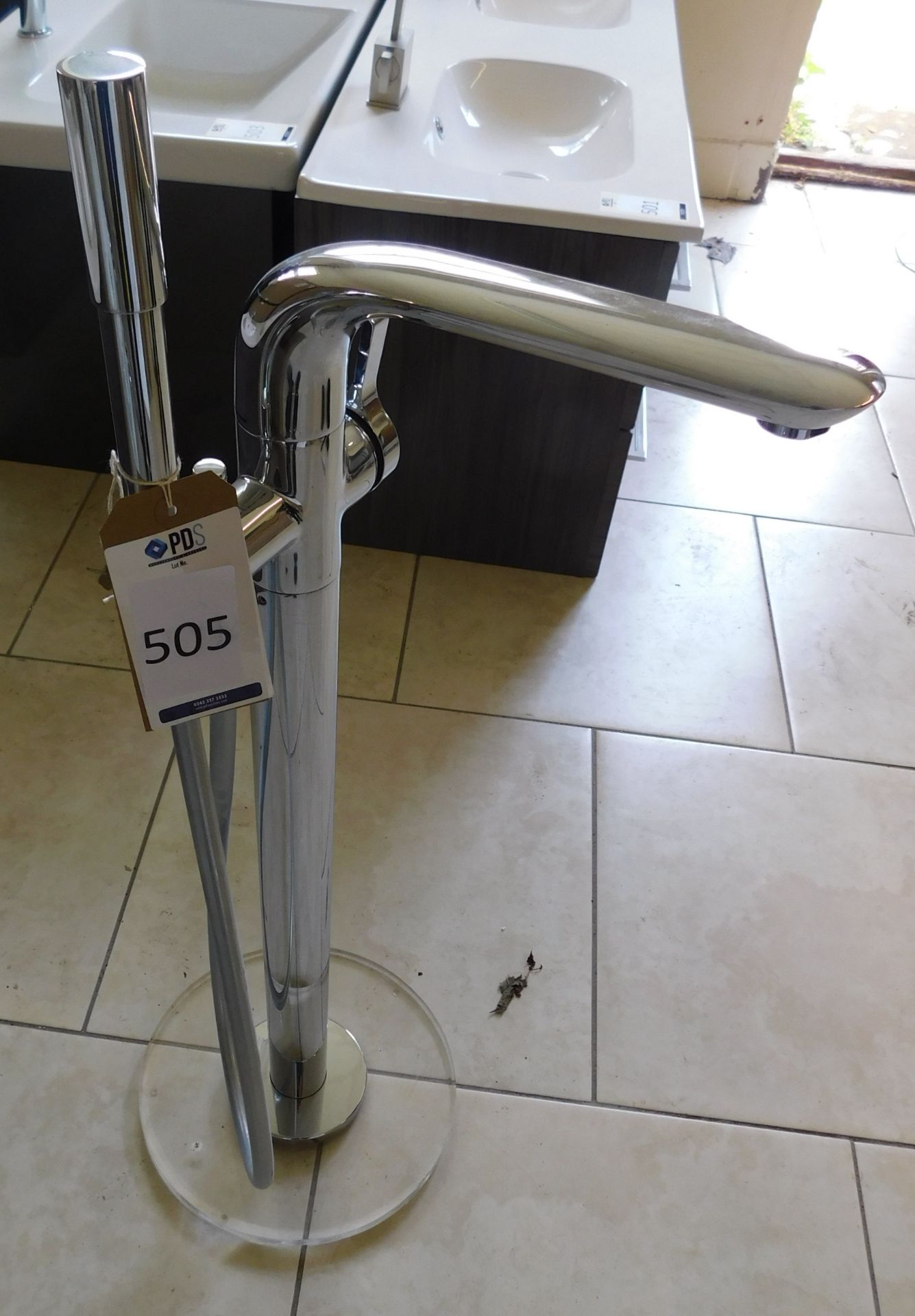 Chrome Effect Freestanding Tap (Location: MK2 2DD. Please Refer to General Notes)