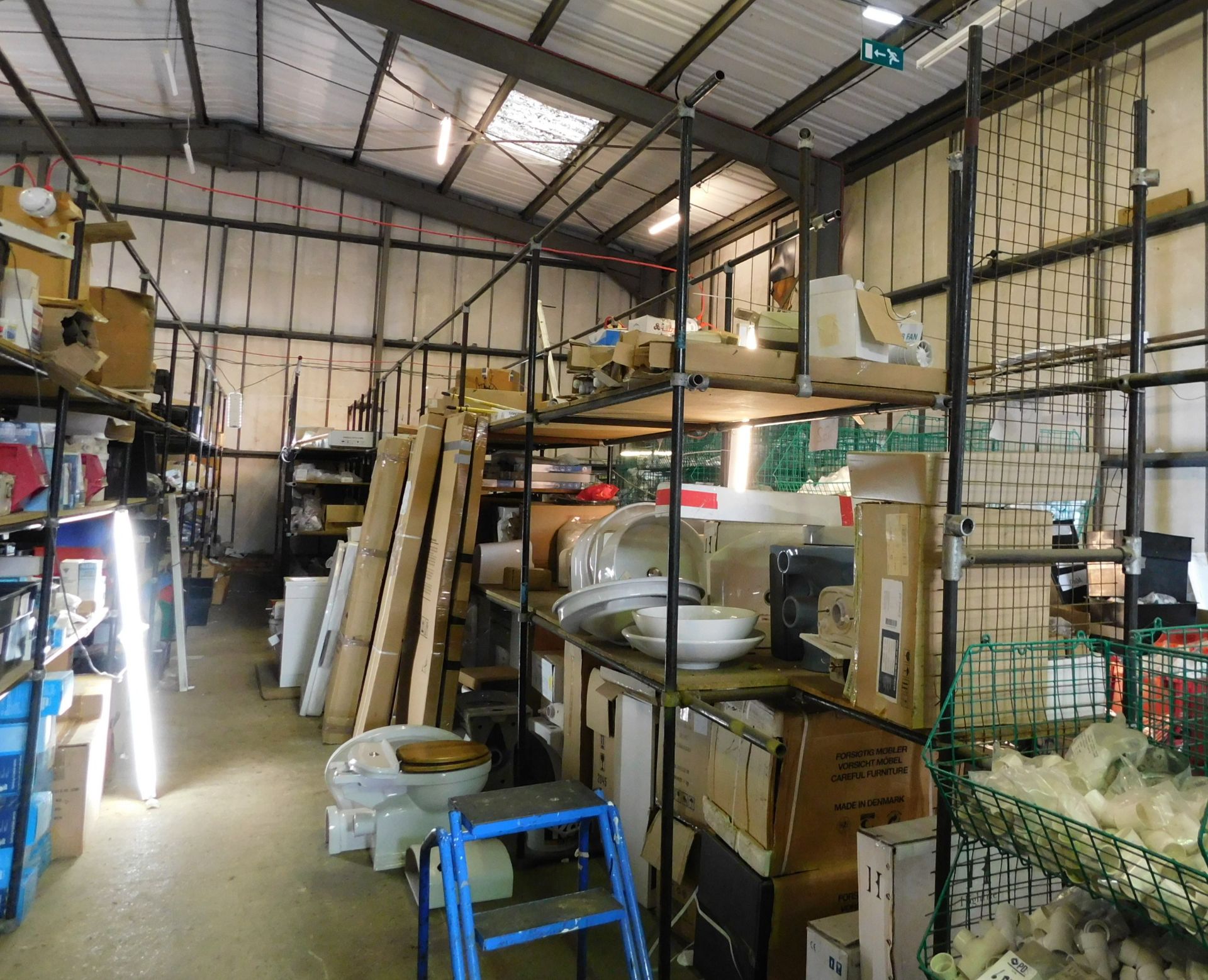 Tubular Steel Shelving Throughout Ground Floor comprising of 57 Bays & Quantity of Decommissioned ( - Image 3 of 6