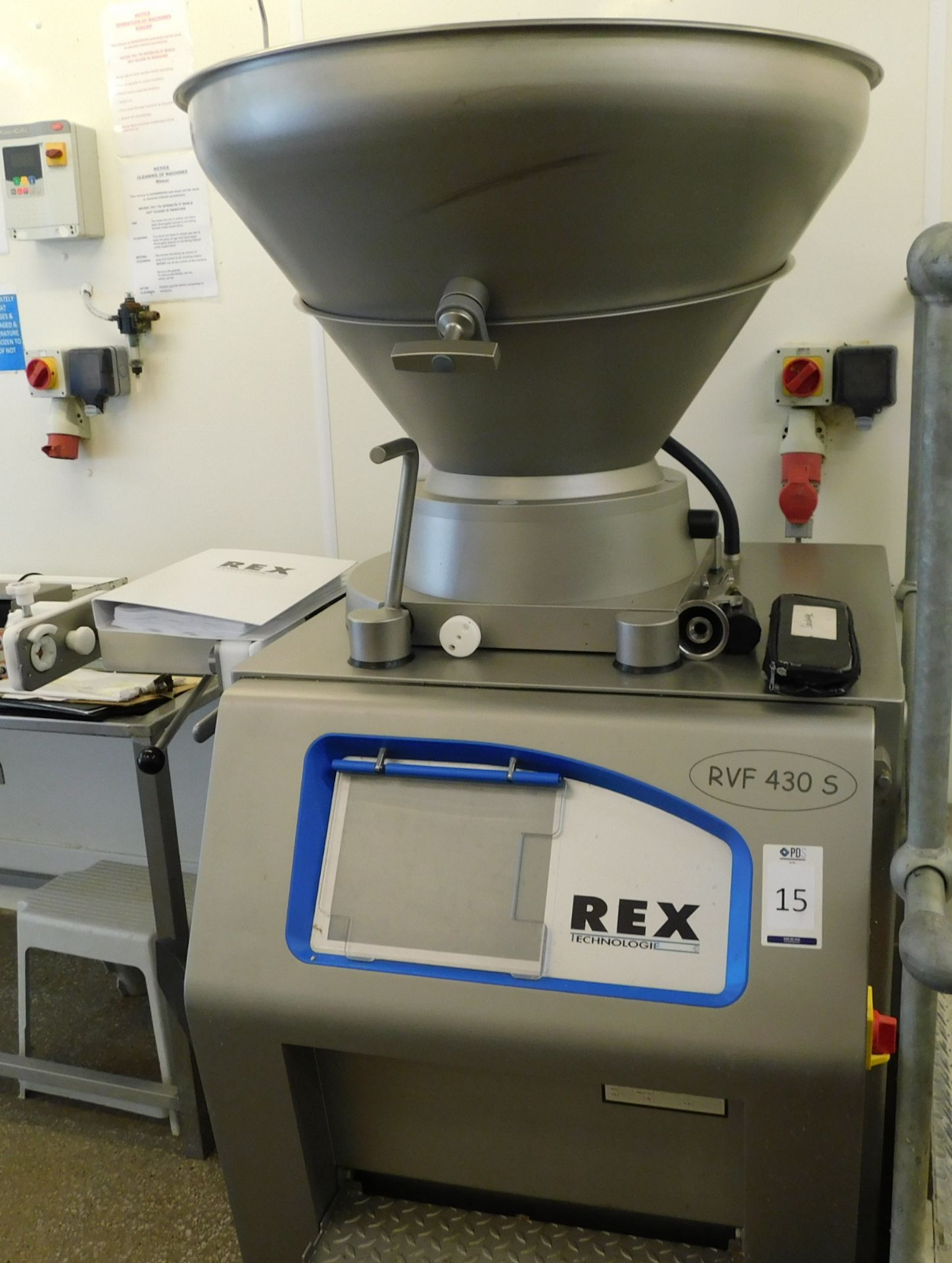 REX RVF430S Sausage Making Machine (2020) (1,410 hours), s/n; 43000440820 with Tray of Attachments & - Image 2 of 10