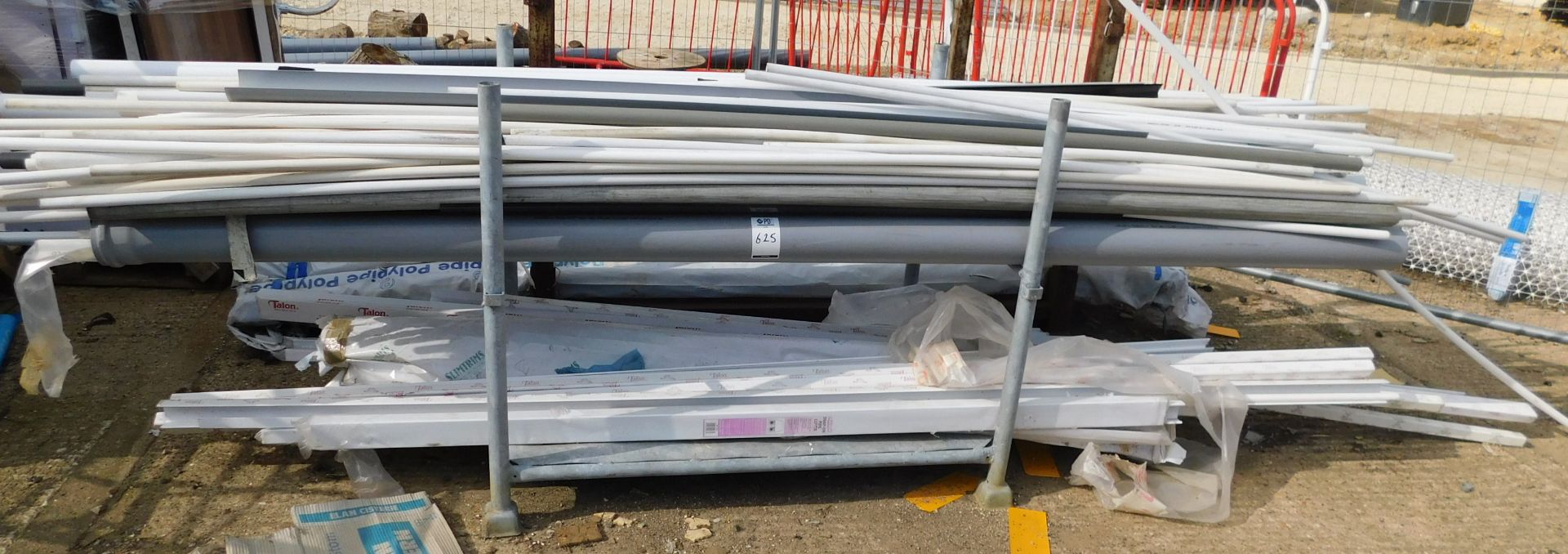 Large Quantity of Stillages & Crates to Include Soil Pipes, Fittings, Clips, Guttering etc. ( - Image 6 of 18