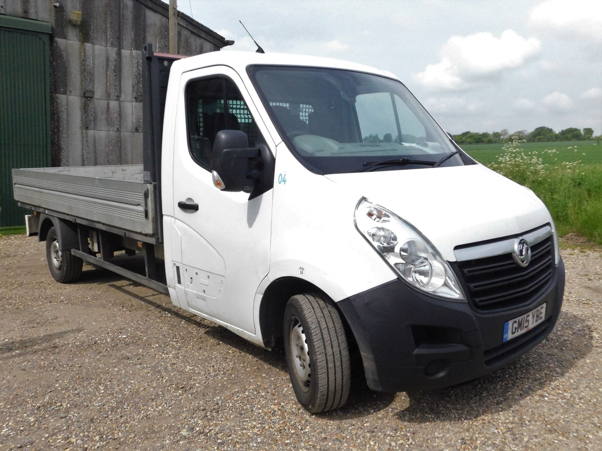 Vauxhall Movano 35 L3 FWD, 2.3 CDTI H1 Dropside Van 125ps, Registration GM15 YBE, First Registered