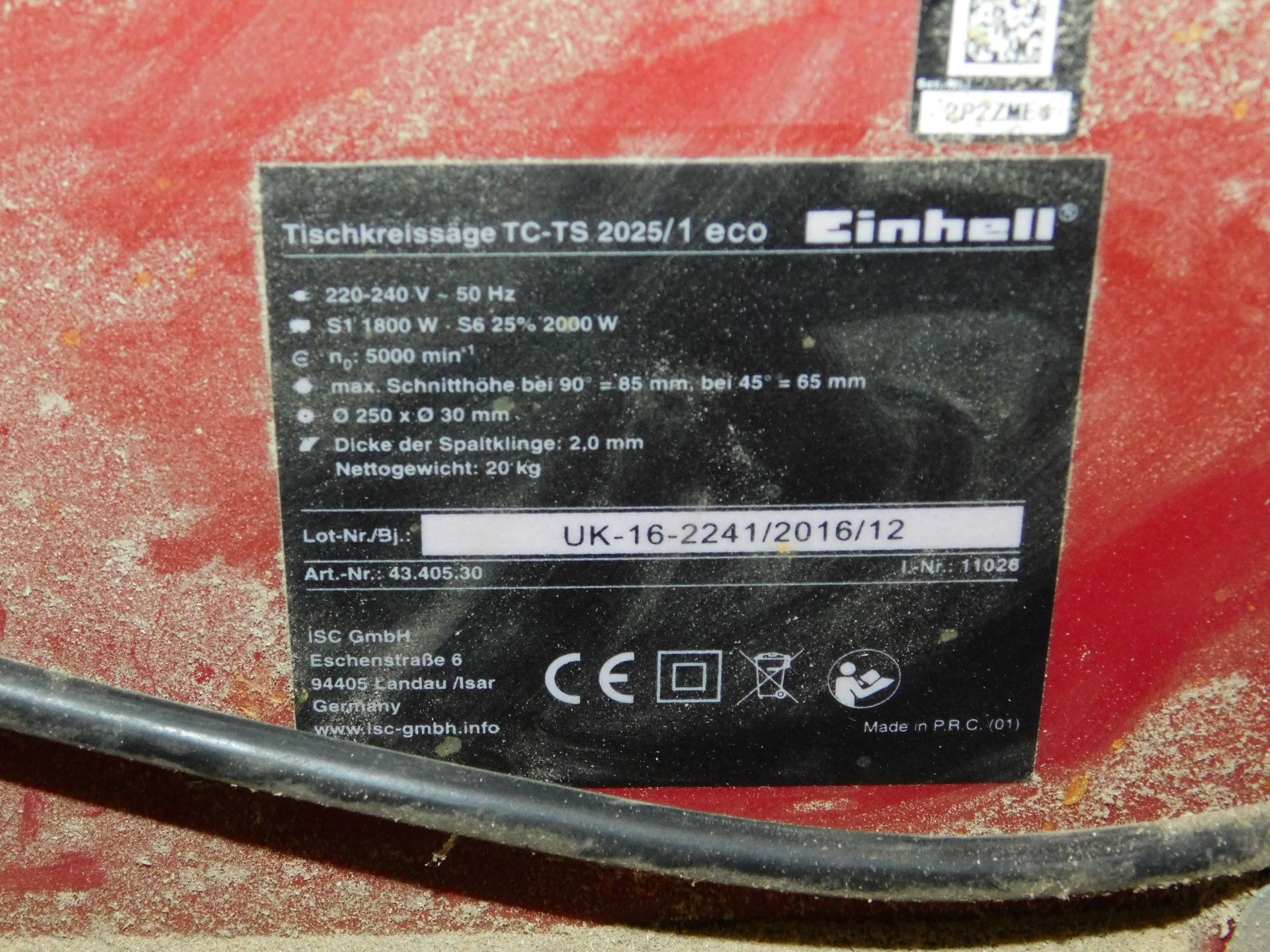 Einhell Portable Saw Bench, 240v (Location: Canterbury. Please Refer to General Notes) - Image 3 of 3