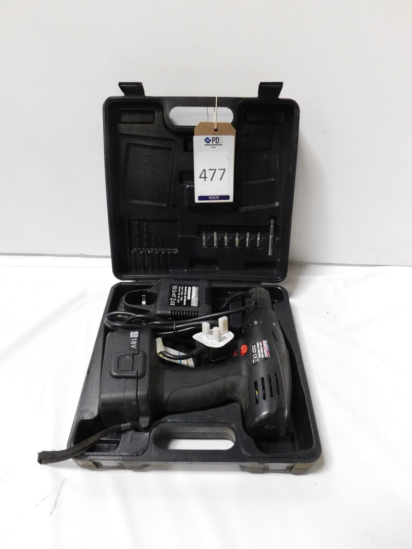 Sealey CP1801V 18v Cordless Drill/Driver with Sealey Charger (Location Brentwood. Please Refer to