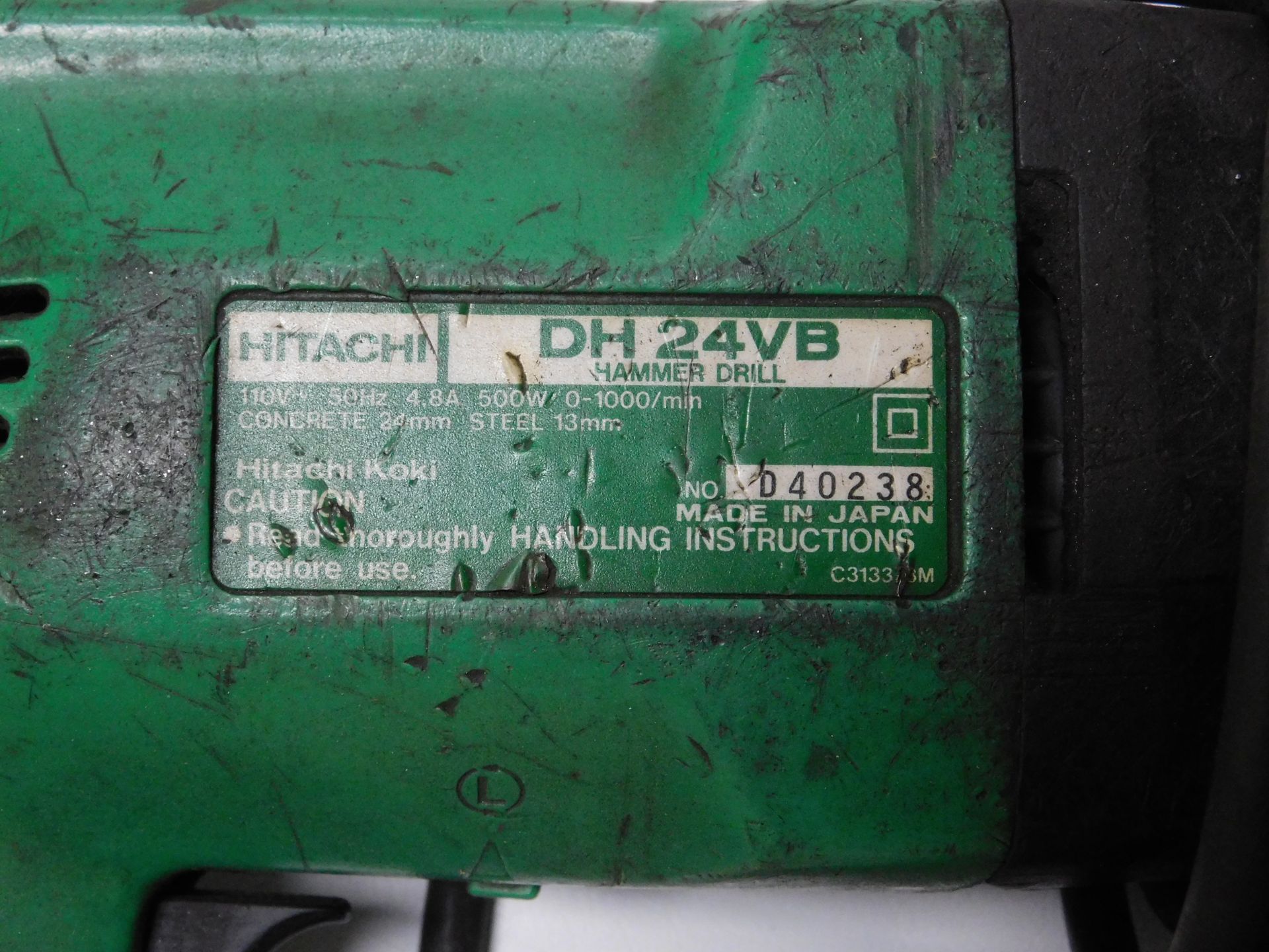 Hitachi DH 24VB Hammer Drill, 110v & Another, Similar (Location Brentwood. Please Refer to General - Image 4 of 4