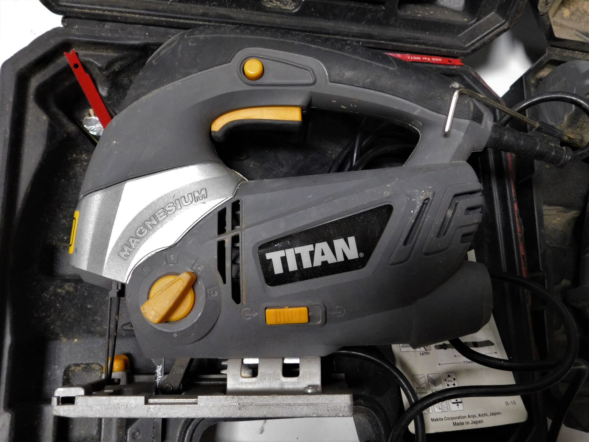 Titan Magnesium Jig Saw & Titan Heat Gun, Serial Number 13W26 01931; Both 240v (Location - Image 4 of 5