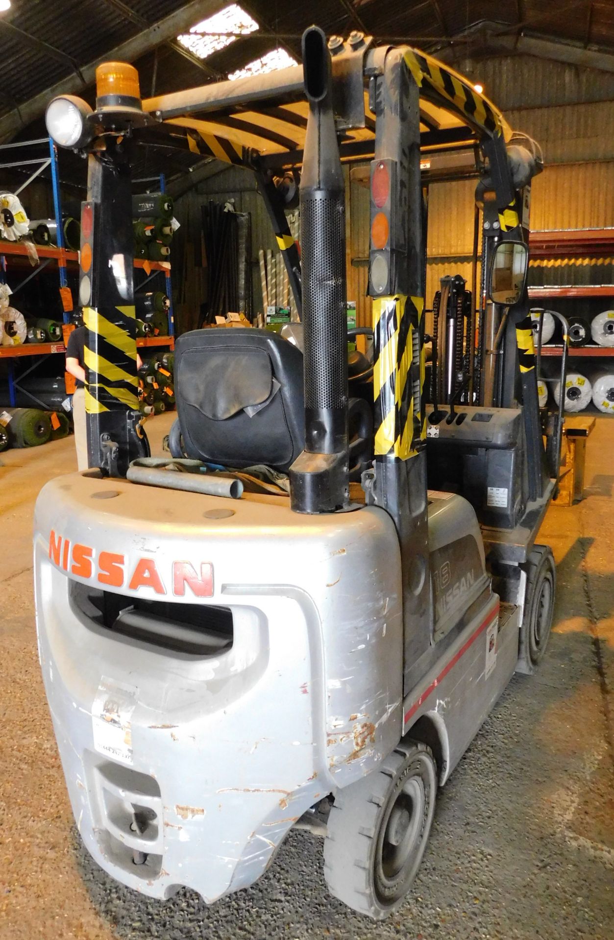 Nissan Type Y1D1A18Q Diesel Fork Lift Truck (2008), Serial Number Y1D1E700/131 with Sideshift, Rated - Image 6 of 12