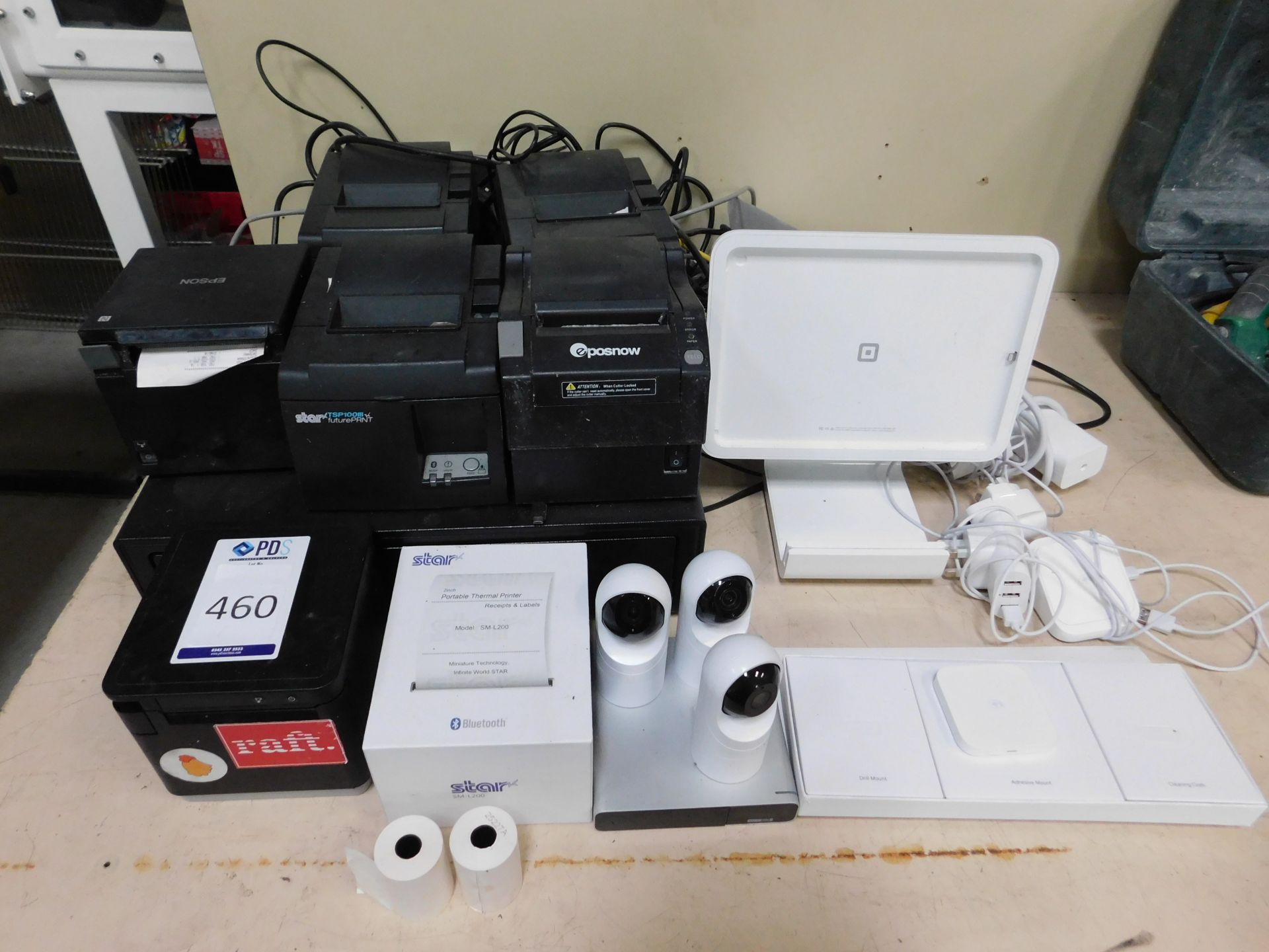 Various Receipt Printers, Star SM-L200 Portable Thermal Printer, Receipt Paper, Cash Drawer, iPad