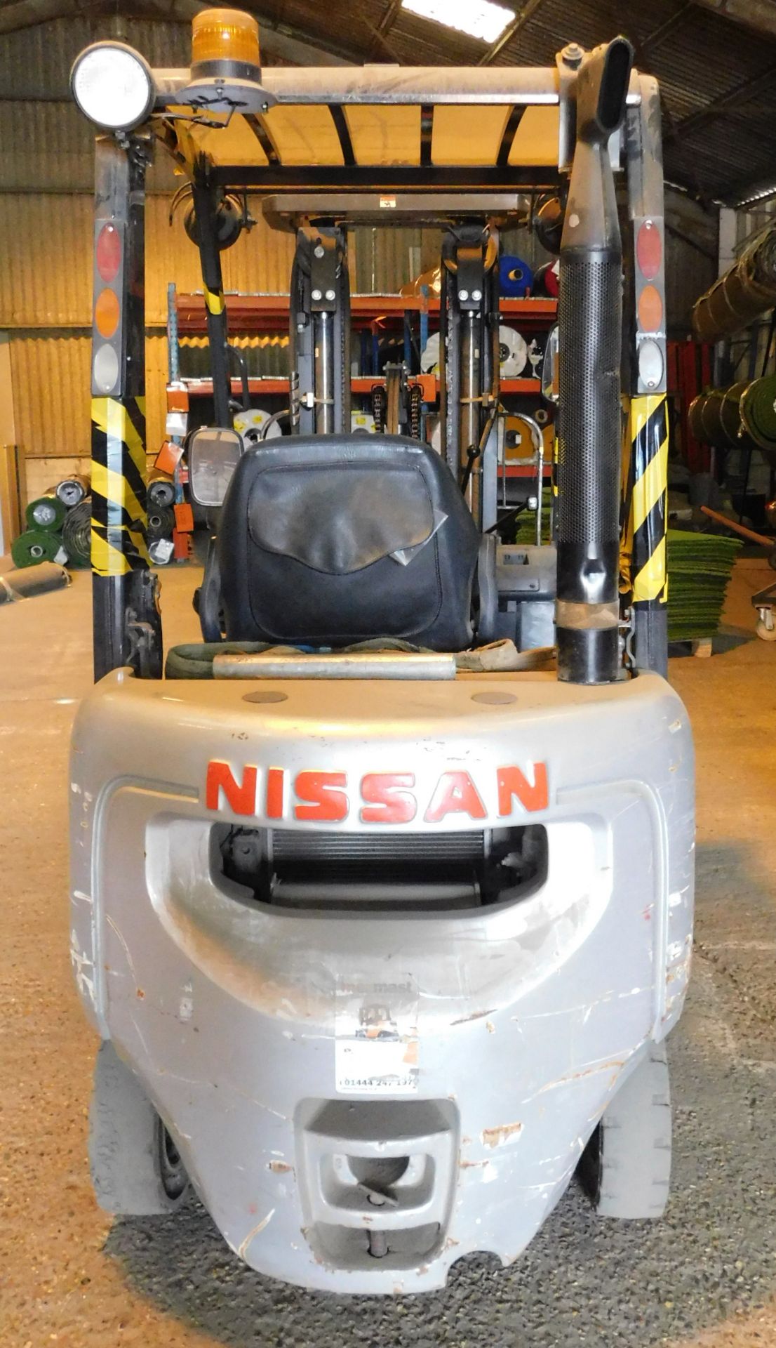 Nissan Type Y1D1A18Q Diesel Fork Lift Truck (2008), Serial Number Y1D1E700/131 with Sideshift, Rated - Image 7 of 12