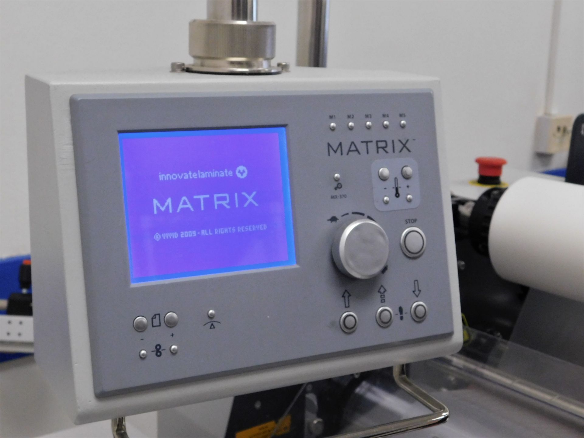 Matrix Duplex MX-370DP Single/Double Sided Laminator, Serial Number 1801-1007 with Matrix - Image 5 of 6
