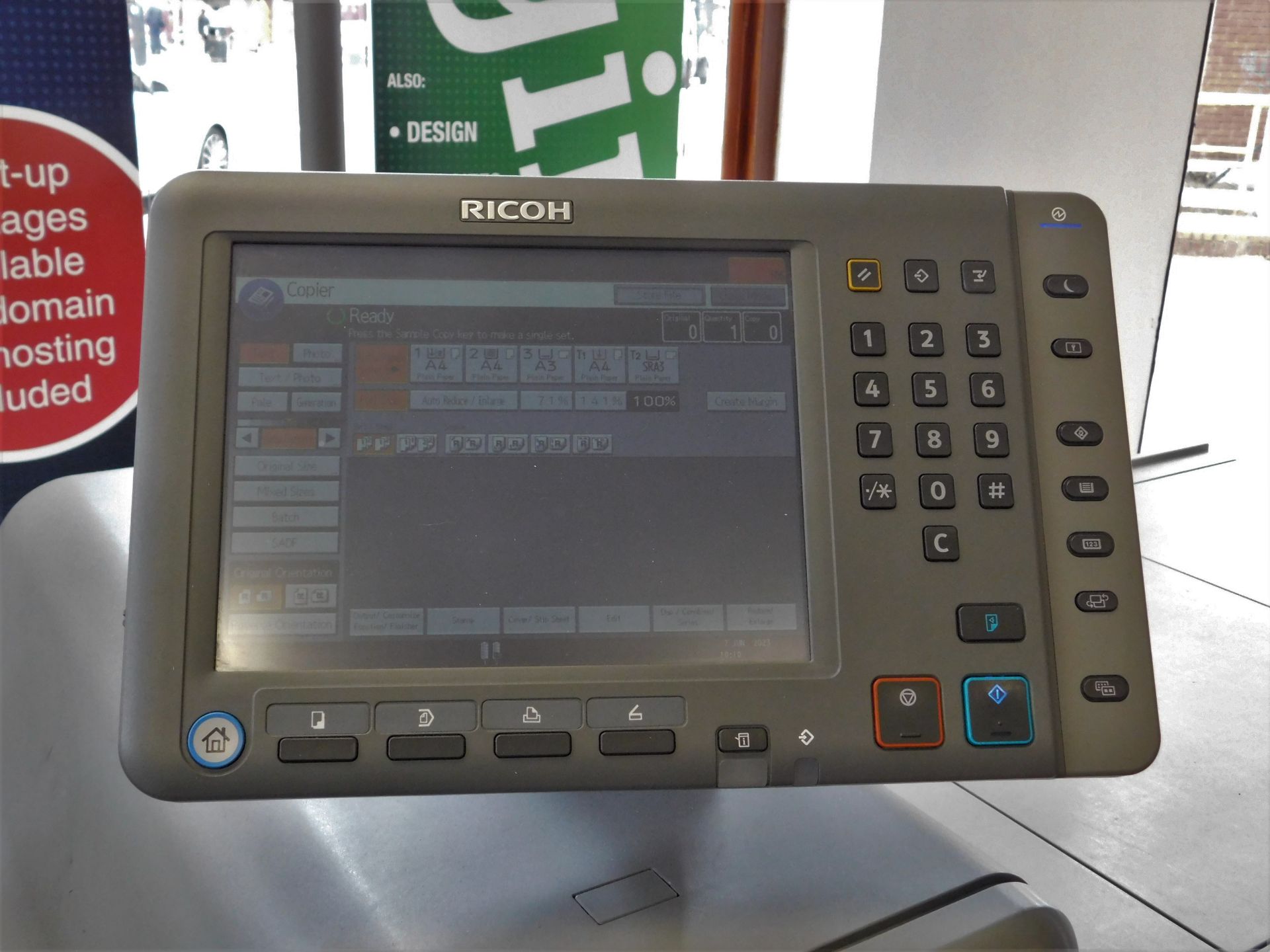 Ricoh Pro 8120Se Production Digital Press, Serial Number E826C770012, Print Number: 8,536,000 ( - Image 3 of 5