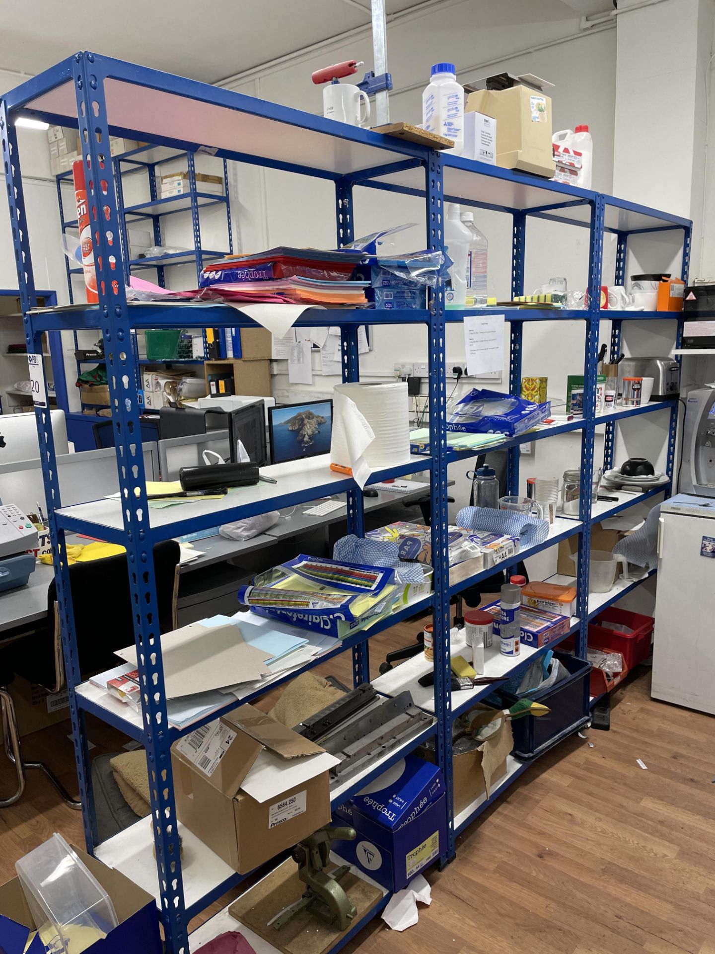 3 Bays of LPE36 6-Tier Slotted Steel Shelving (Location: Finchley. Please Refer to General Notes)