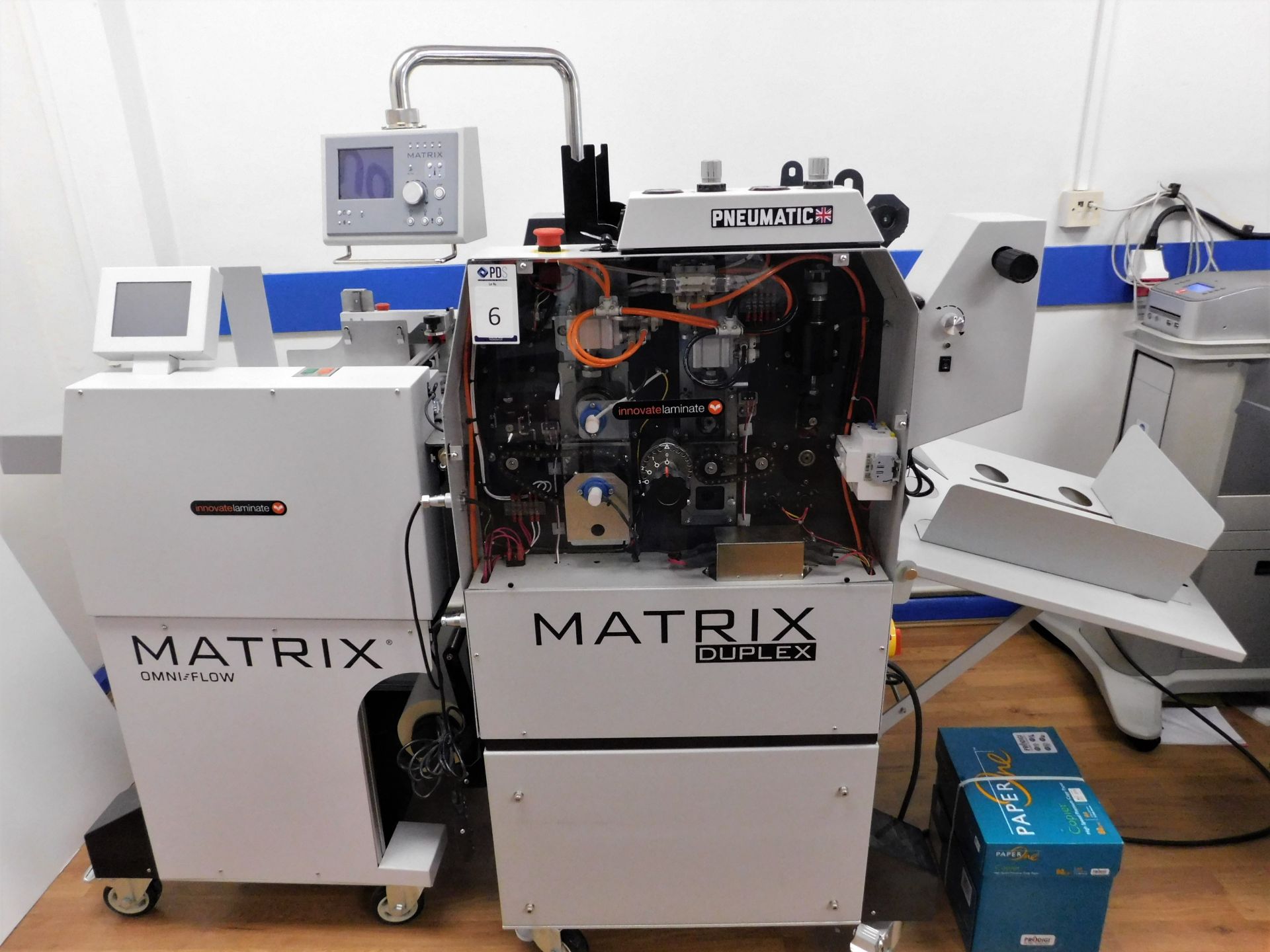 Matrix Duplex MX-370DP Single/Double Sided Laminator, Serial Number 1801-1007 with Matrix