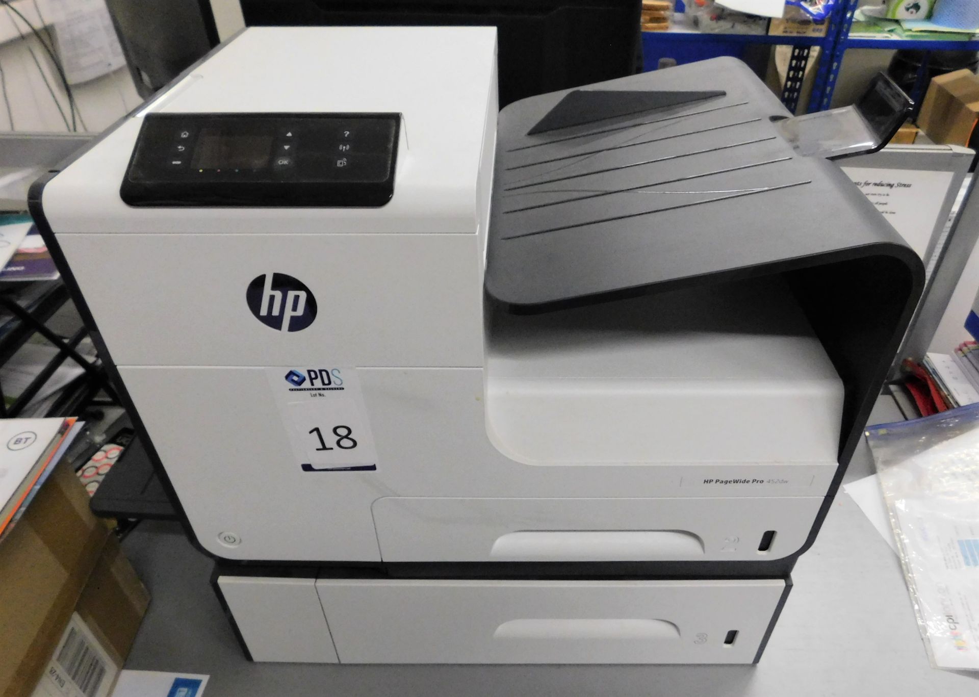 HP PageWide Pro 452dw Colour Inkjet Printer (Location: Finchley. Please Refer to General Notes)