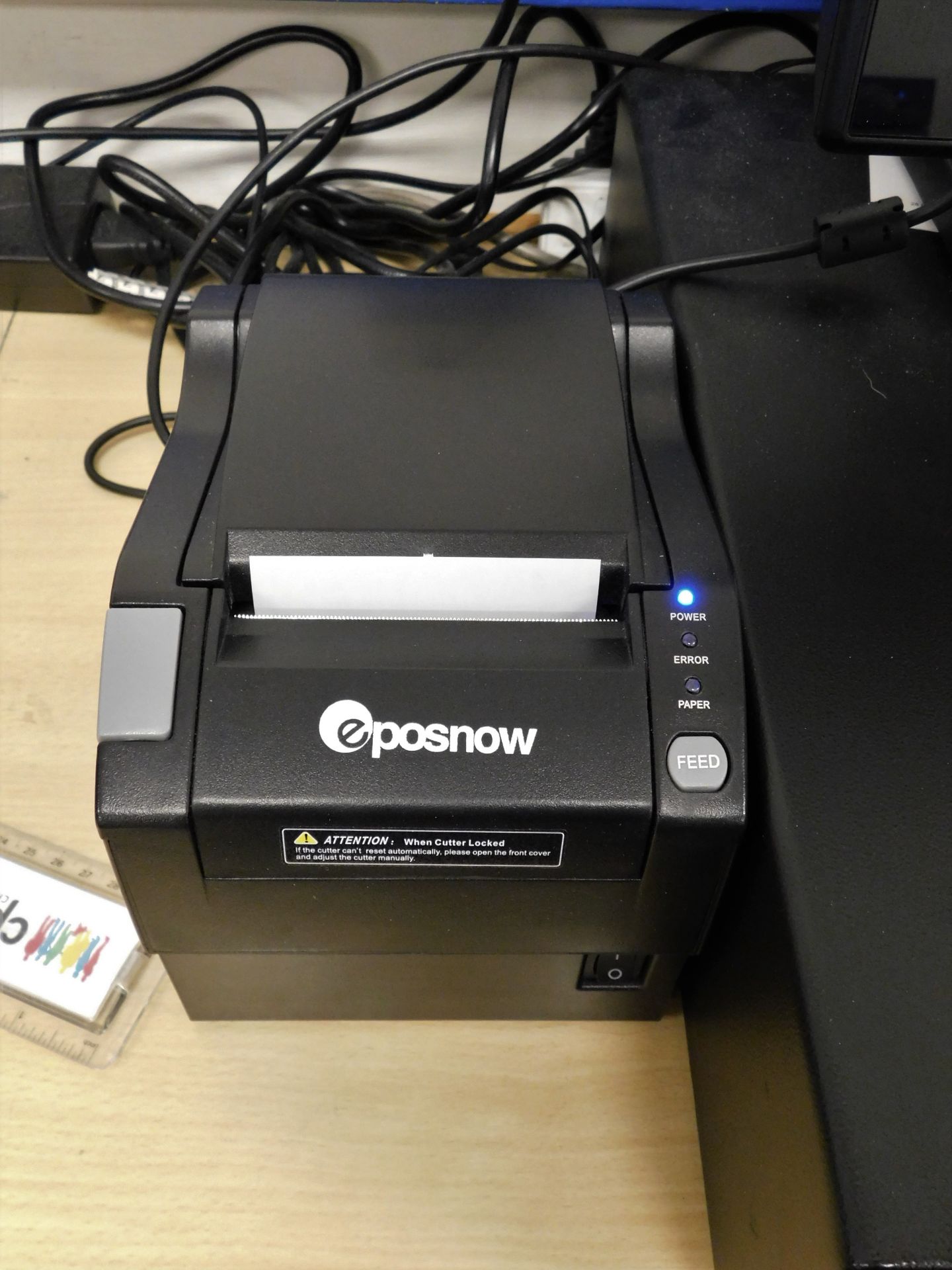 Eposnow DC24V/1A Cash Drawer & Monitor with POS80GXa Receipt Printer (Location: Finchley. Please - Image 2 of 3