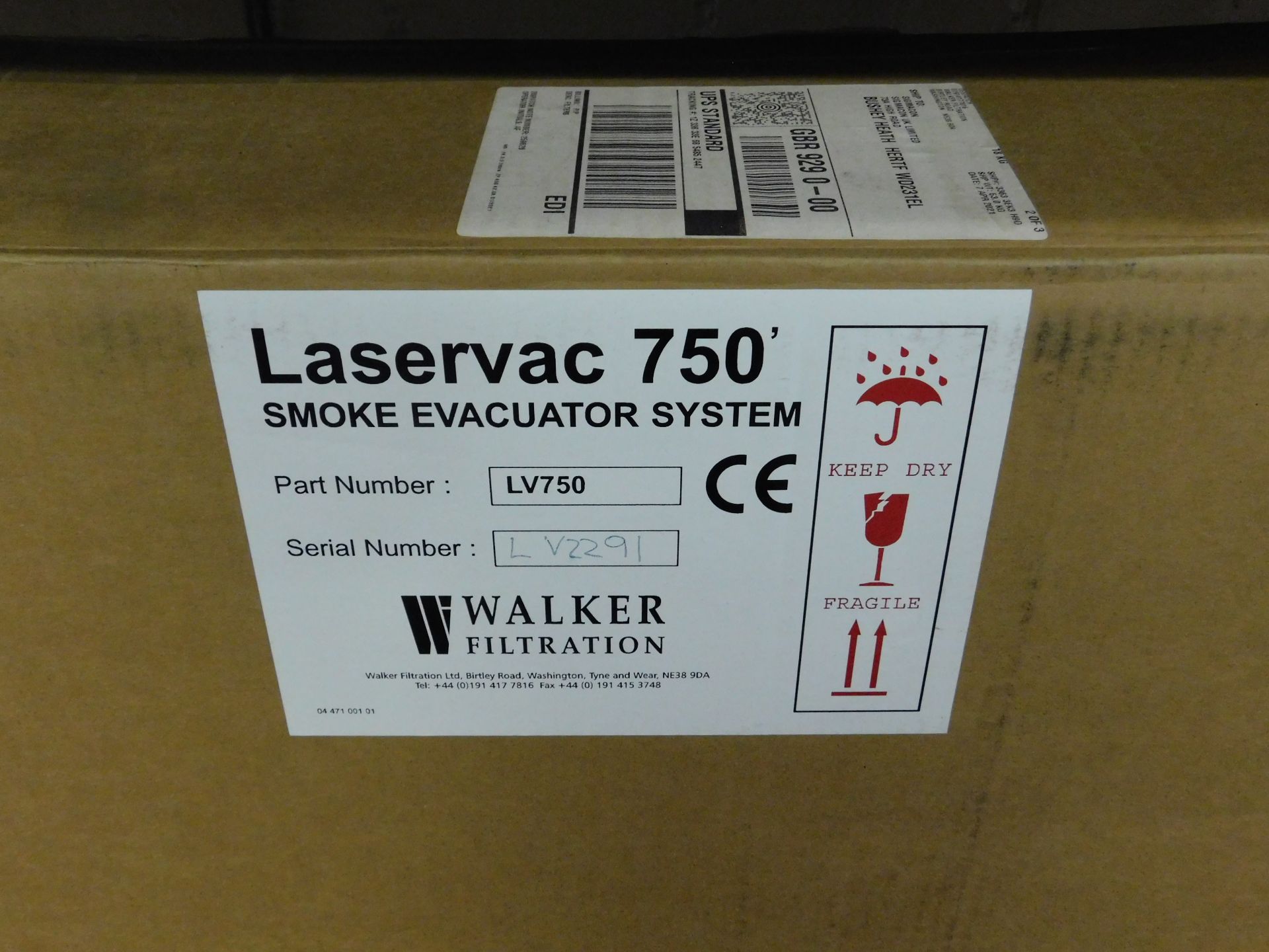 Walker LaserVac LV759 Smoke Evacuator System (2021), Serial Number LV2291 (Location: Bushey. - Image 2 of 8