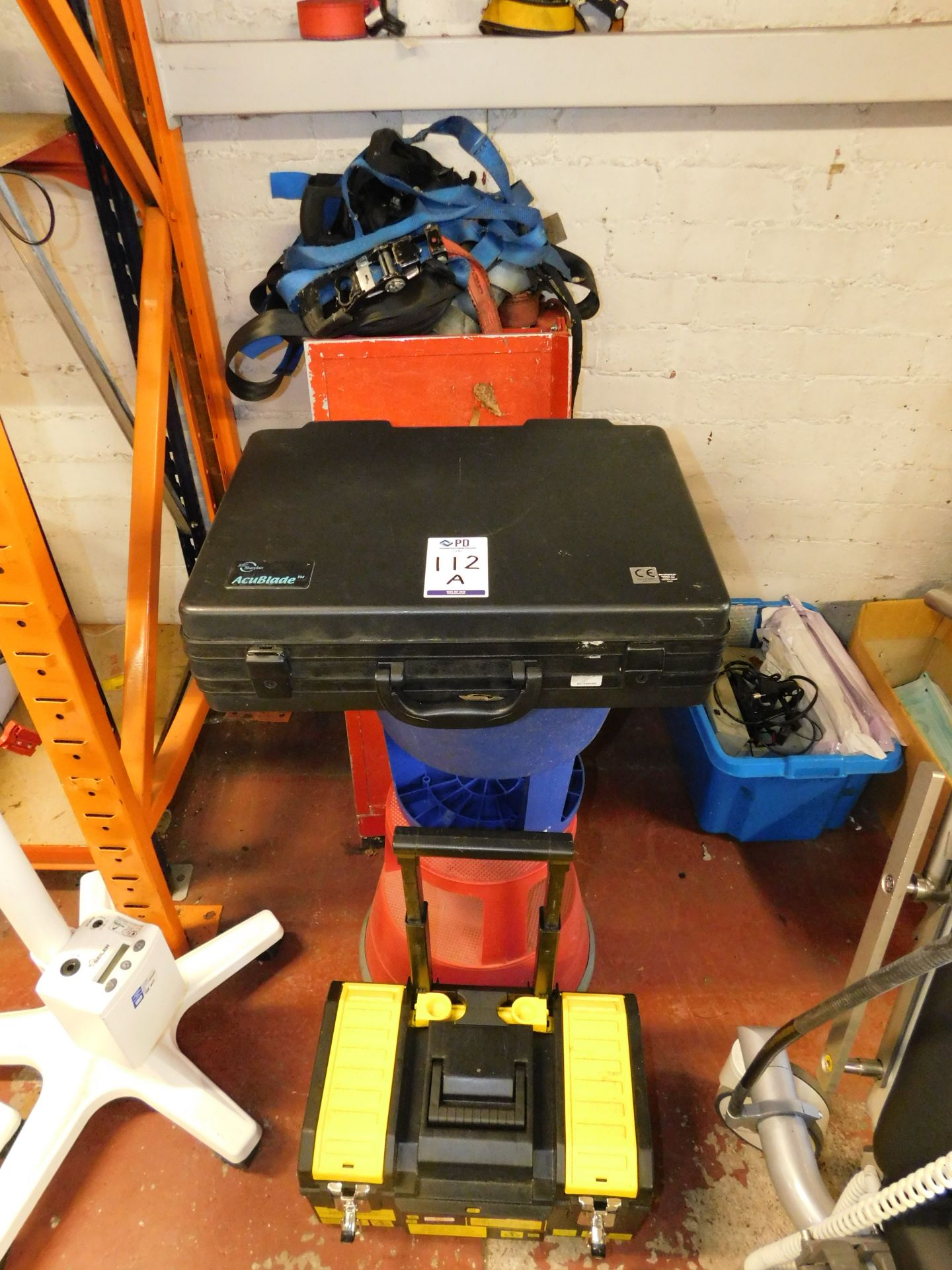 2 Step Stools, Toolbox, Ratchet Straps, Folding Ramps, etc. (Location: Bushey. Please Refer to