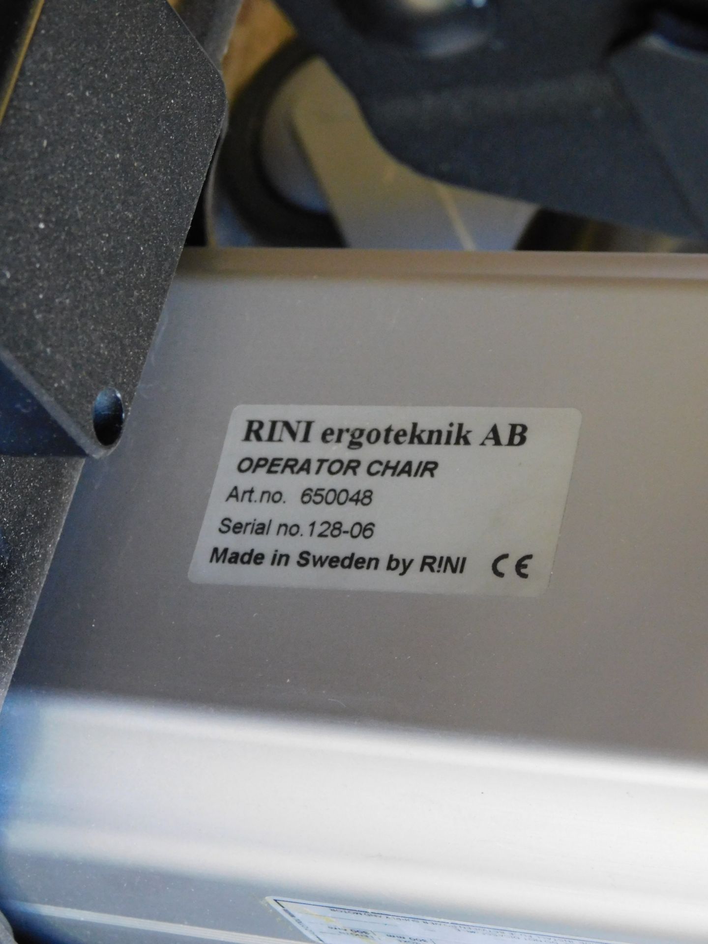 Rini Ophthalmic Operating Chair, Serial Number 128-06 (Location: Bushey. Please Refer to General - Image 3 of 3