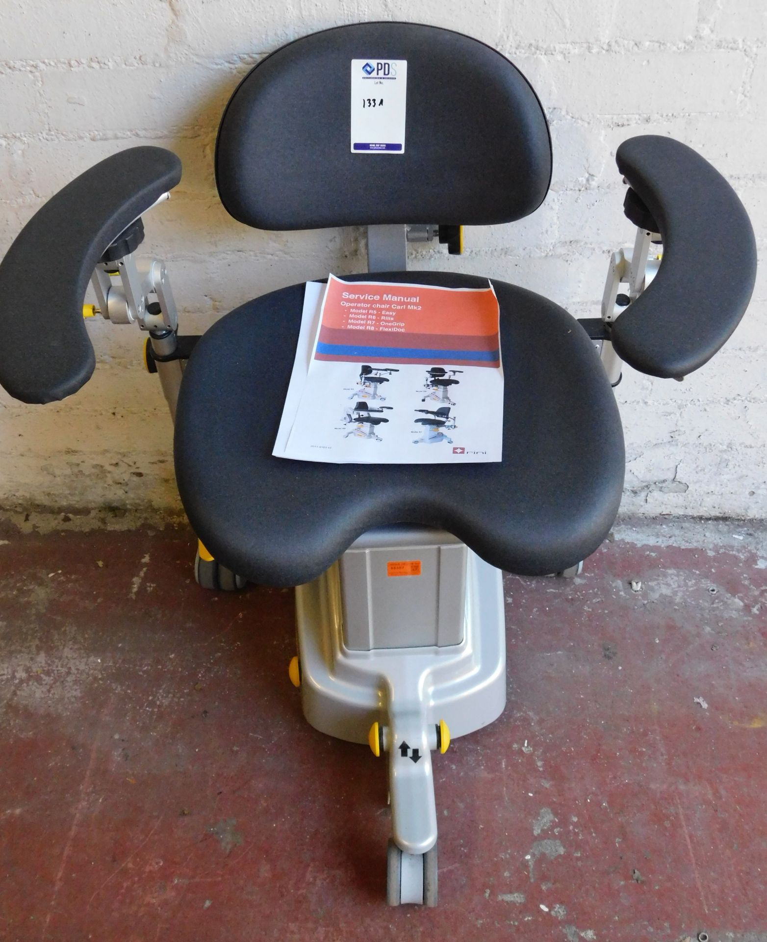 Rini Carl MK2 Surgeon Chair, Serial Number 0011-00 (Location: Bushey. Please Refer to General