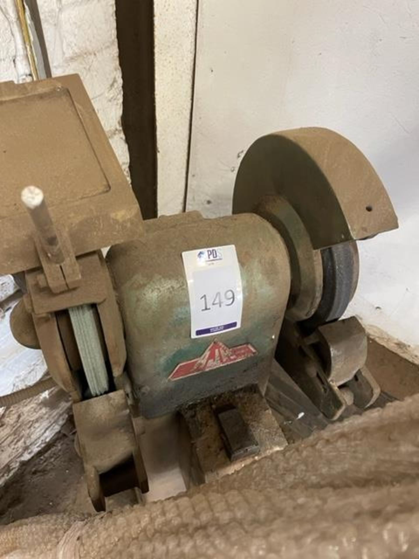 RJH Heavy Duty Pedestal Grinder (Location: Toddington, Beds. Please Refer to General Notes)