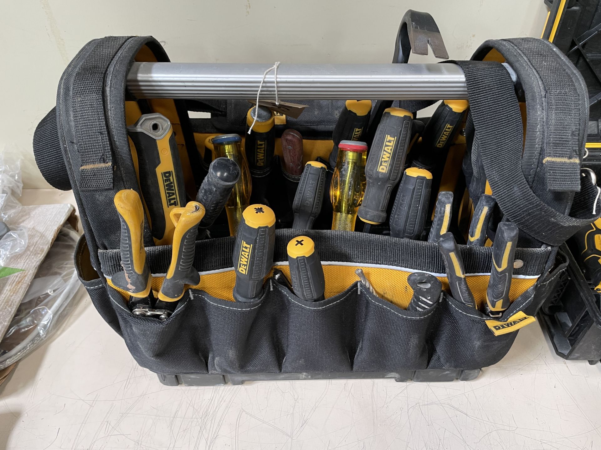 DeWalt Tool Bag with Small Range of Hand Tools (Location: Brentwood. Please Refer to General Notes)