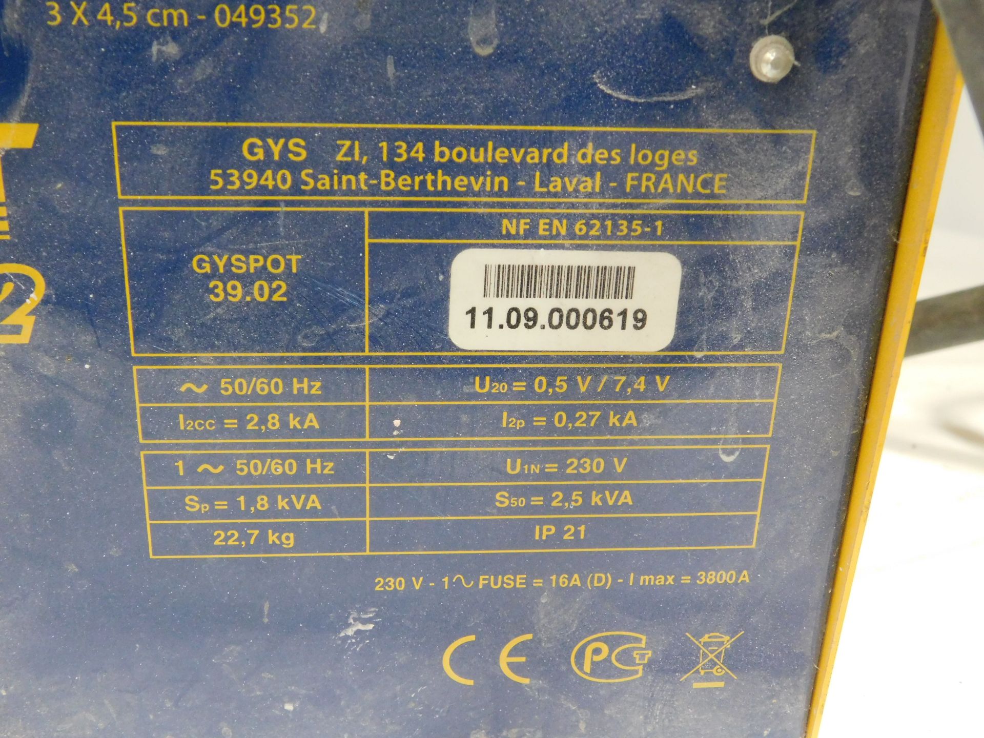 GTSPOT 39.02 Dent Puller for Spot Welder (Location: Brentwood. Please Refer to General Notes) - Image 4 of 4