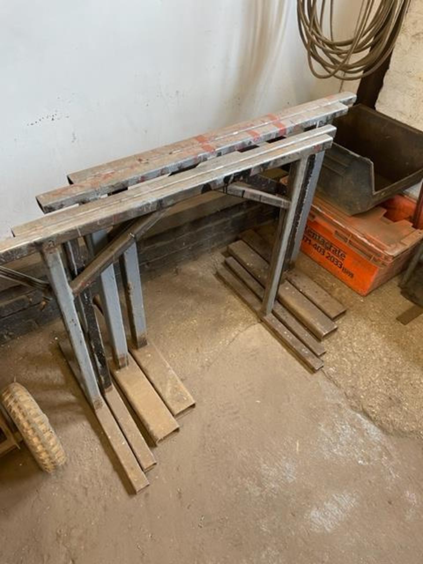 4 Roller Feed Stands & 4 Trestles (Location: Toddington, Beds. Please Refer to General Notes) - Image 3 of 3