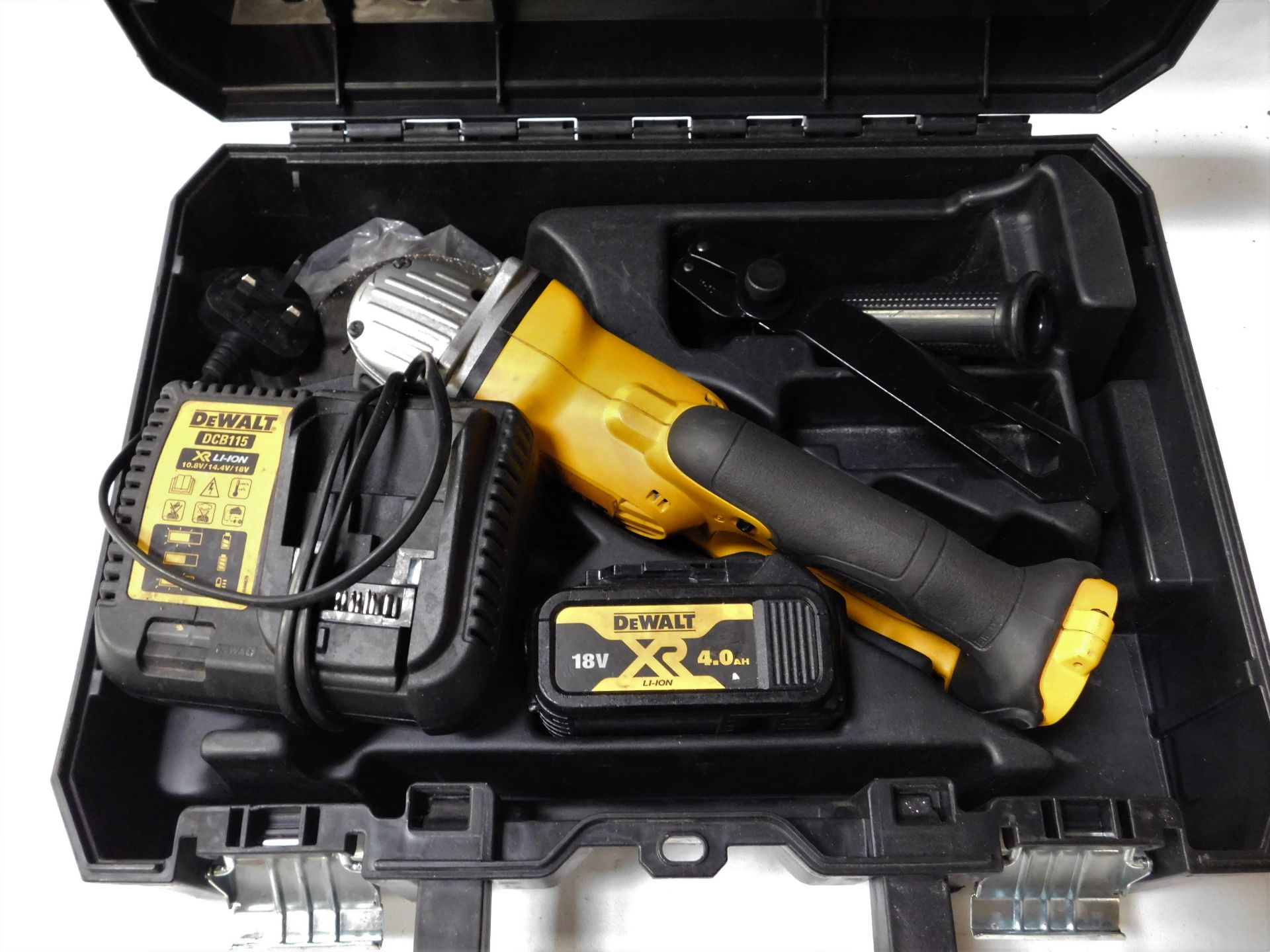 DeWalt DCG412 18v Cordless Angle Grinder with 18v 4.8AH Battery (Location: Brentwood. Please Refer - Image 2 of 4