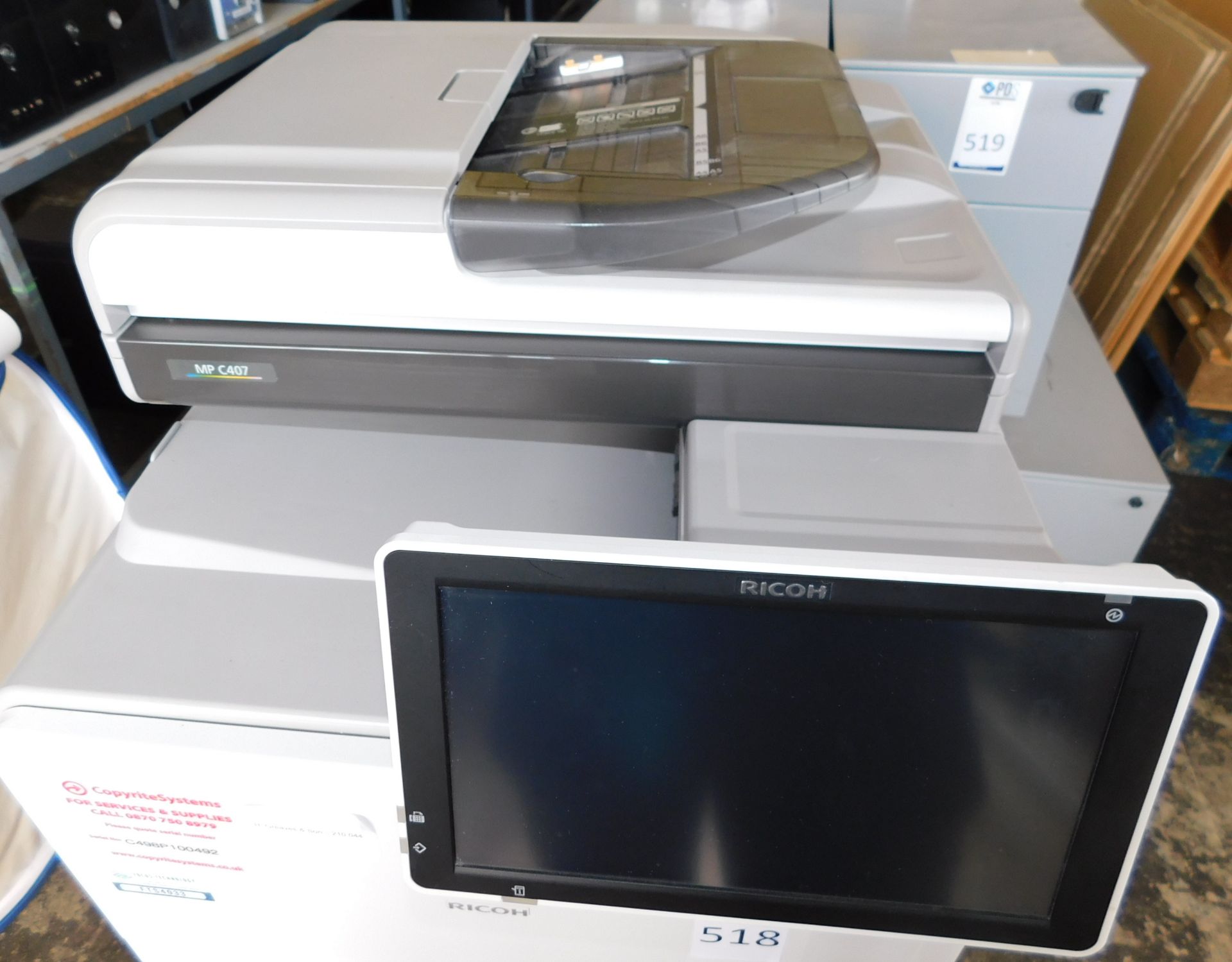 Ricoh MPC407 Print Centre (Location: Stockport. Please Refer to General Notes) - Bild 4 aus 7