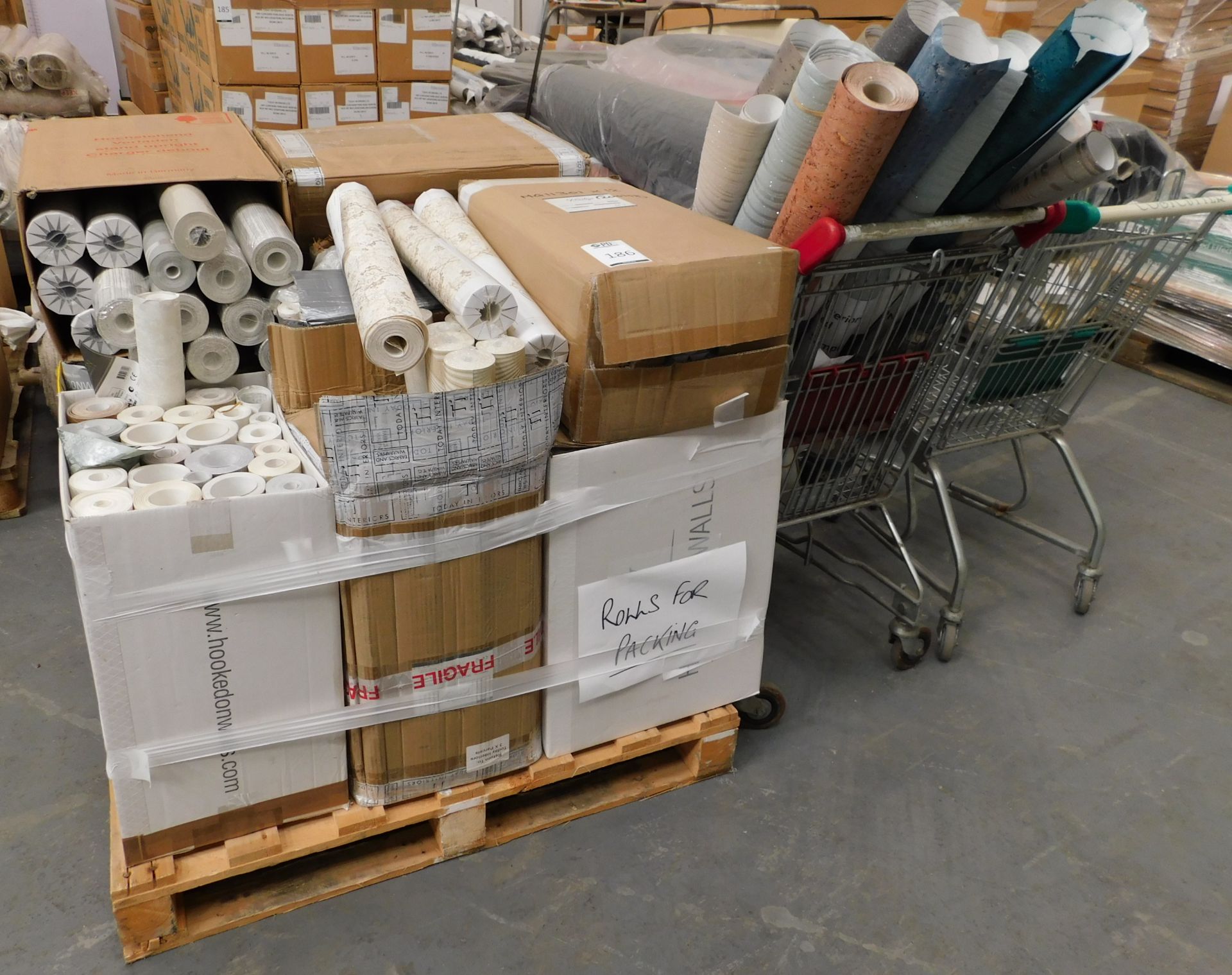 Pallet of Assorted Faulty Rolls & Samples (Location Grantham. Please See General Notes)