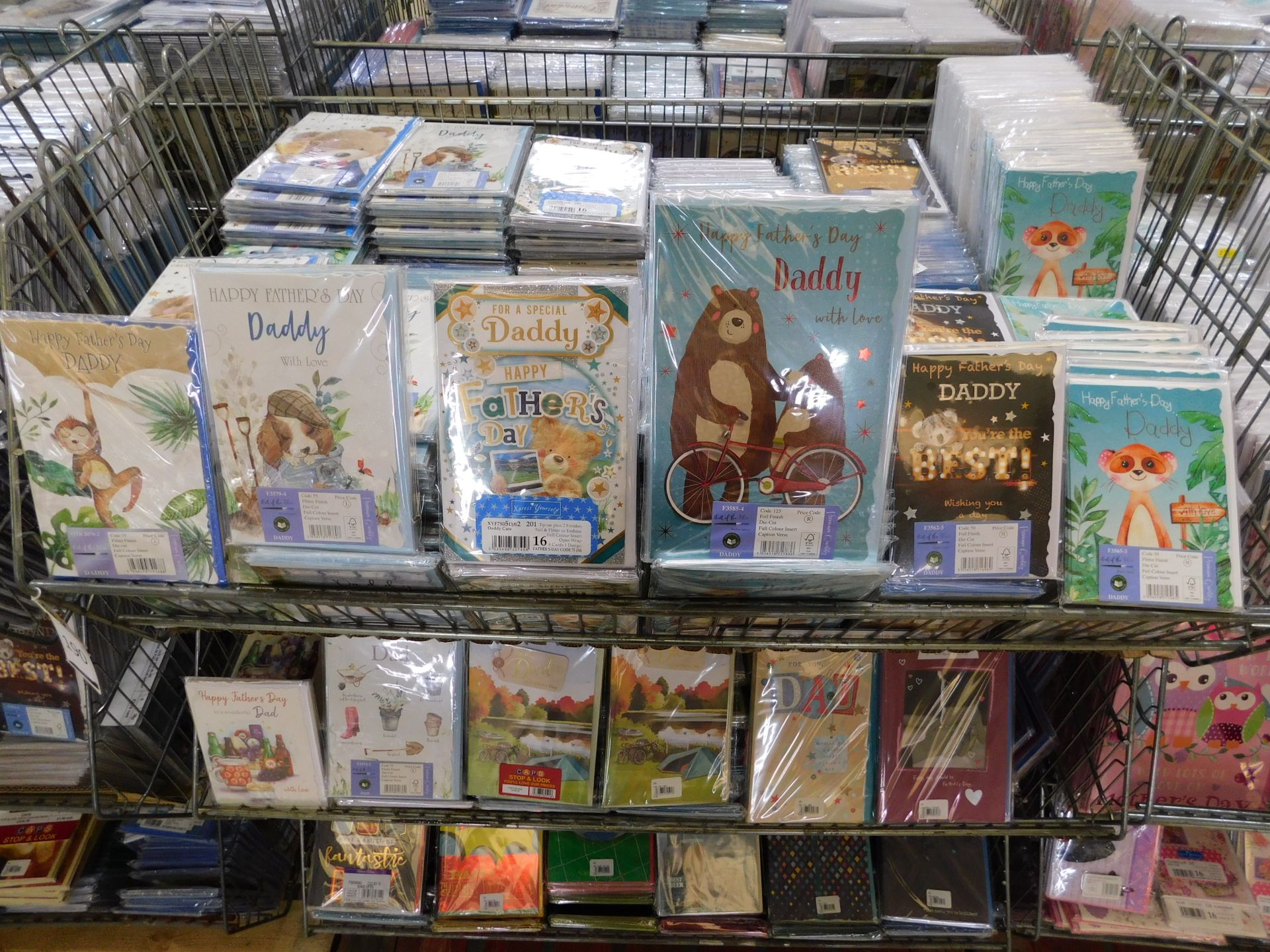 3 Cages & Contents of Approximately 5,400 Father’s Day Cards (in Packs of 6) (Location Bury. - Image 3 of 5