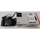 Sony DSC-H300 Cyber-Shot Digital Camera, Serial Number 0711425 with 35x Optical Zoom Lens & a