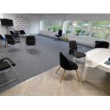 Contents of Meeting Room to Include Table, 3 Pedestals, 10 Various Chairs, Coffee Table,