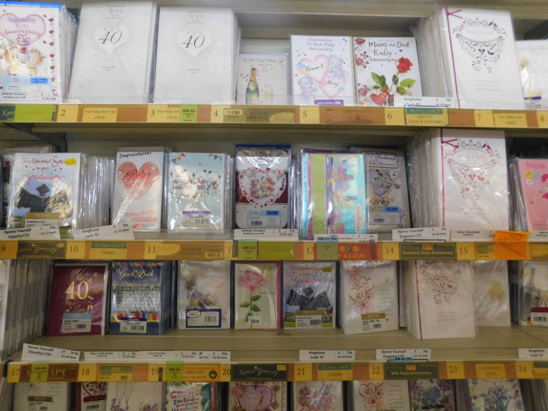 Approximately 23,500 Wedding Occasions & Celebrations Greeting Cards (Packs of 6) (Location Bury. - Image 12 of 18