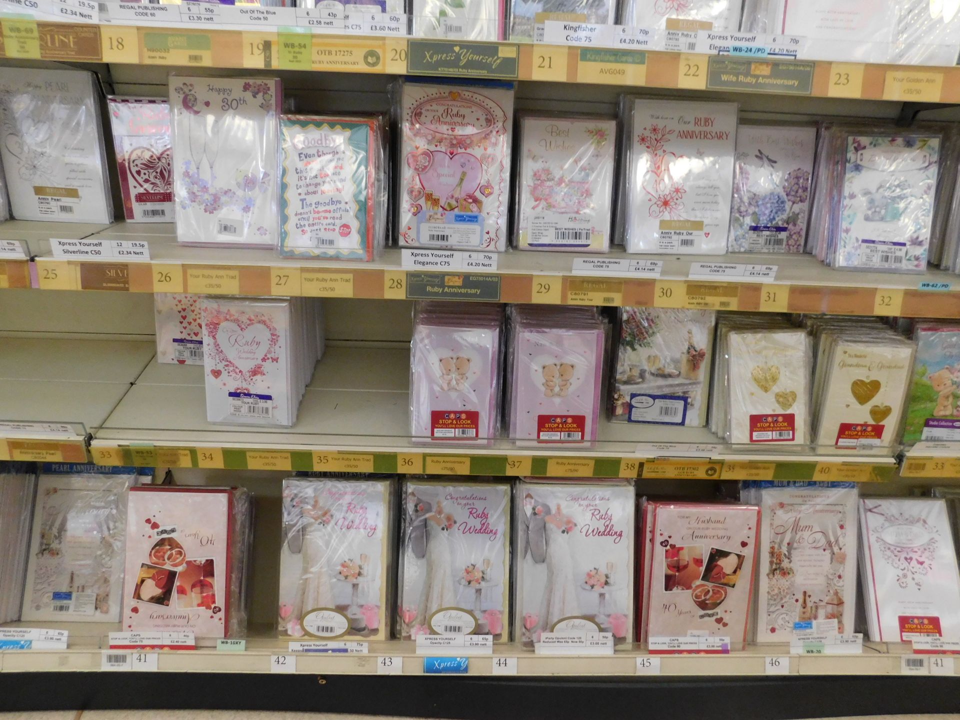 Approximately 23,500 Wedding Occasions & Celebrations Greeting Cards (Packs of 6) (Location Bury. - Image 11 of 18