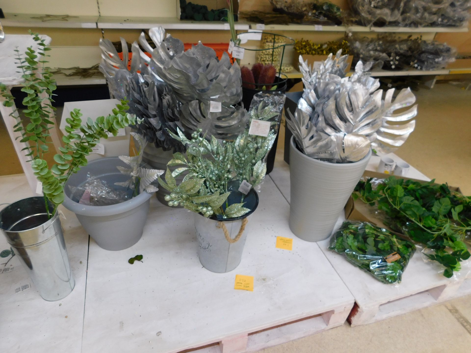 Quantity of Assorted Decorative Items to Include Tables, Artificial Plants, Planters etc. ( - Image 5 of 12