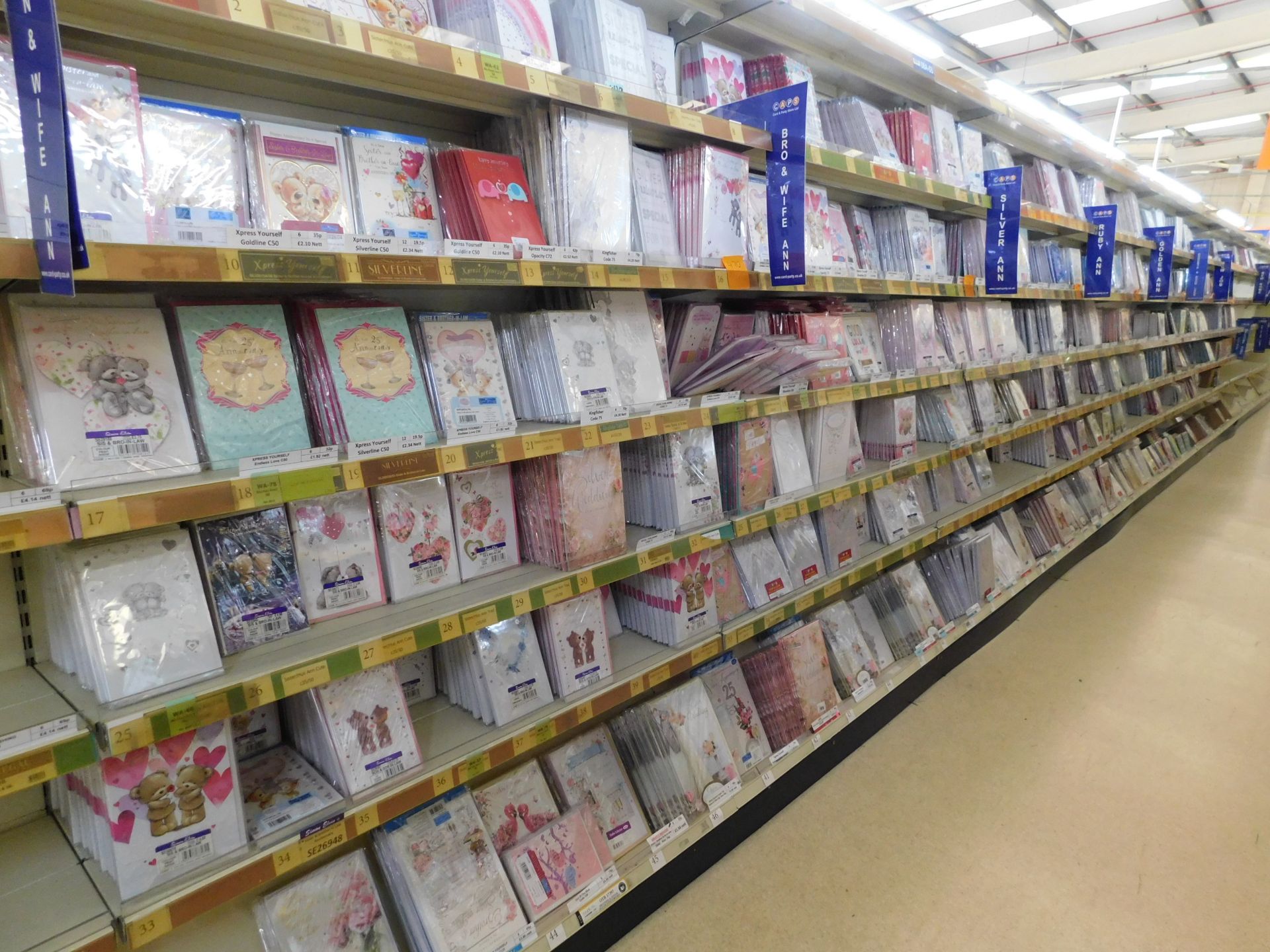Approximately 23,500 Wedding Occasions & Celebrations Greeting Cards (Packs of 6) (Location Bury.