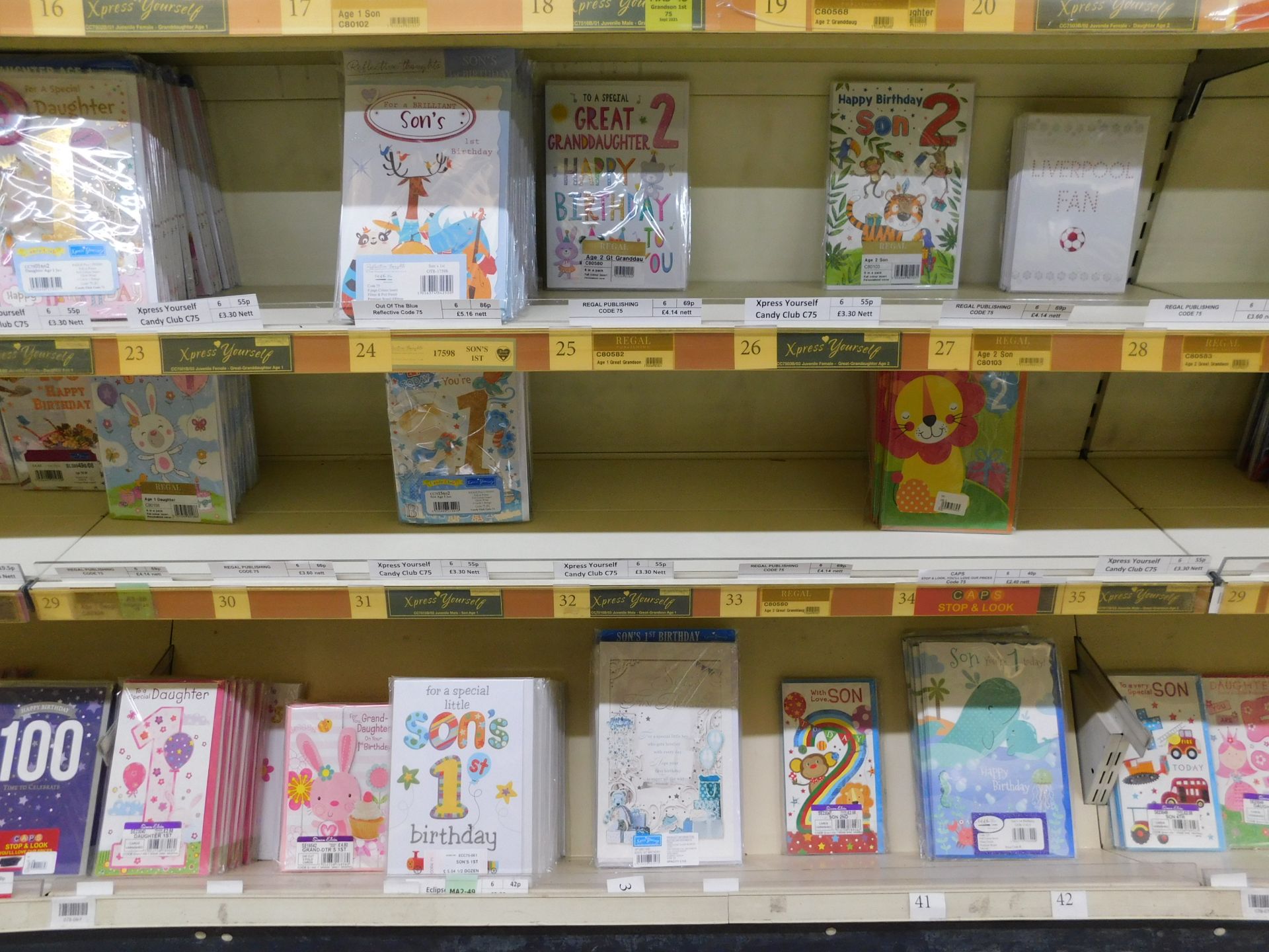 Approximately 15,375 Various Ages Greetings Cards (Packs of 6) (Location Bury. Please See General - Image 14 of 26