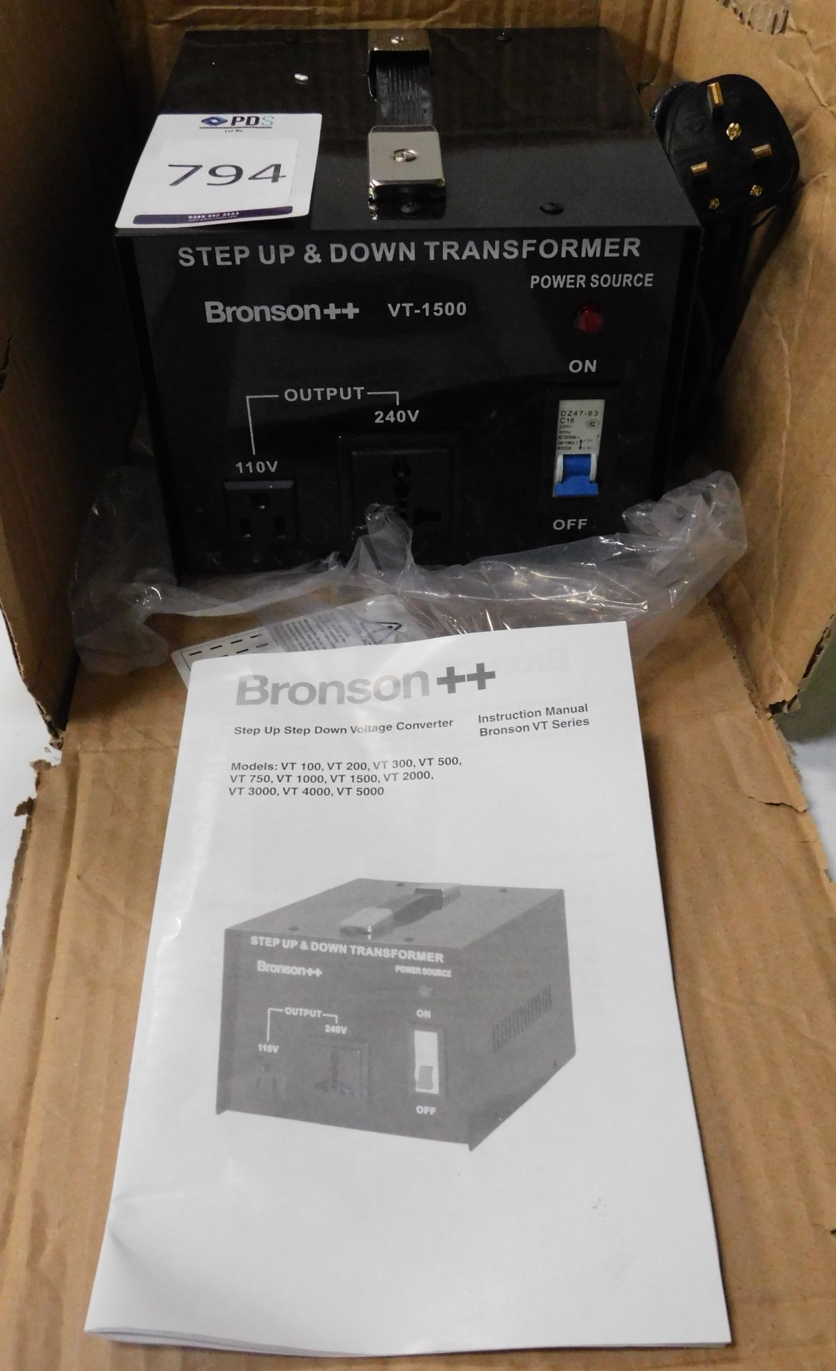 Bronson Step Down/Up Voltage Converter (Location: Brentwood. Please Refer to General Notes)
