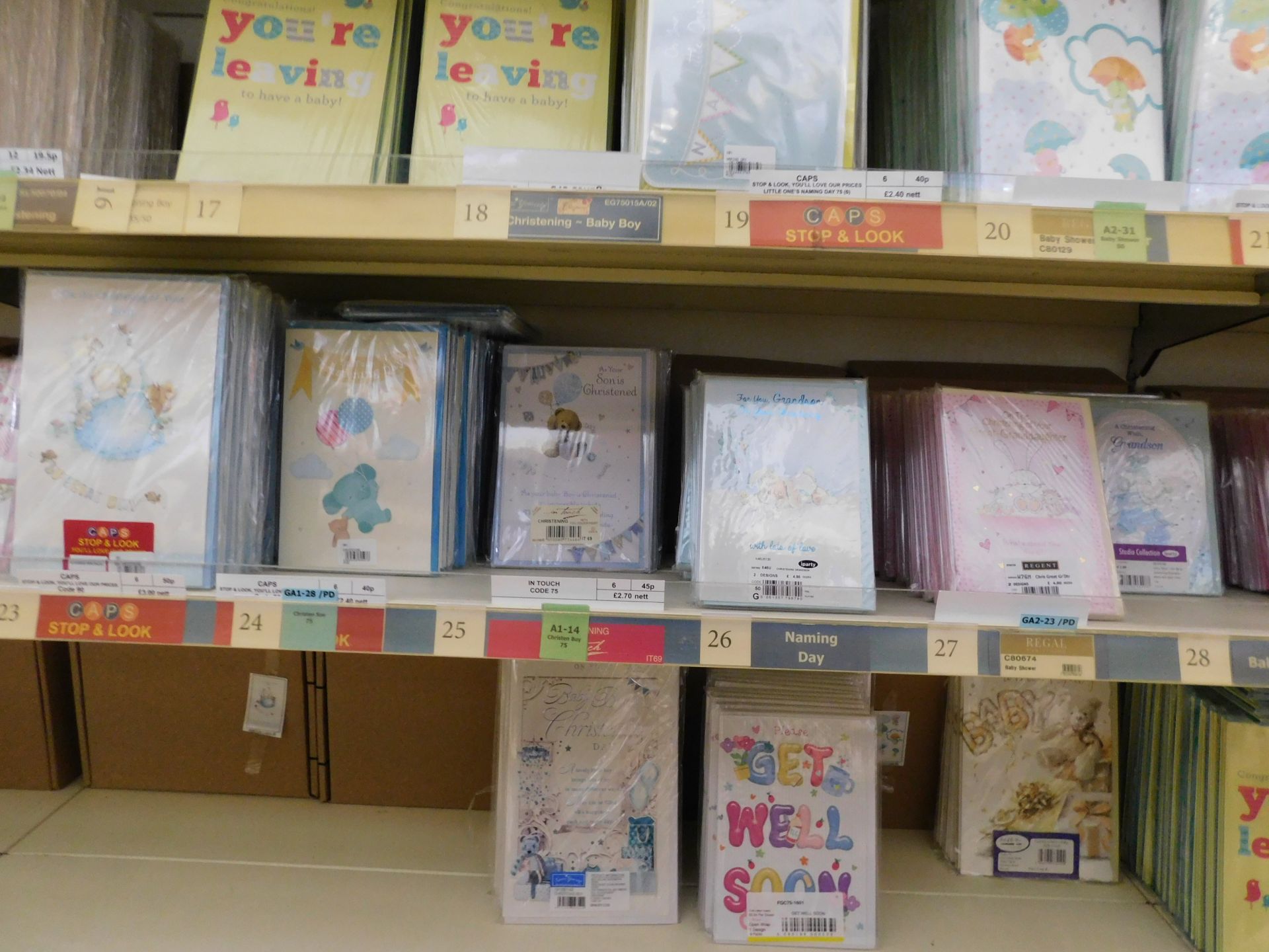 Approximately 20,750 General/Baby Occasions Greetings Cards (Packs of 6) (Location Bury. Please - Image 8 of 22
