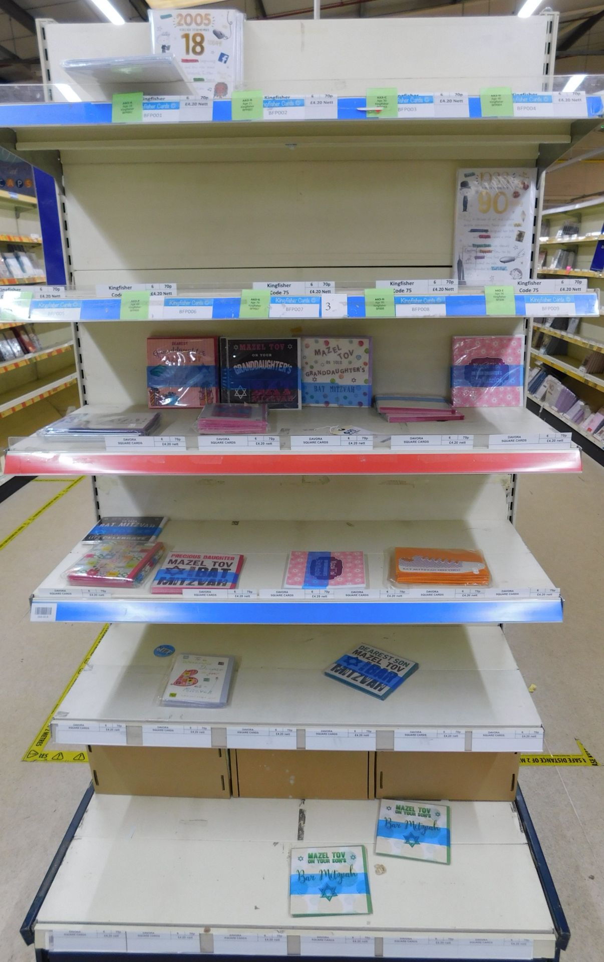 Contents of 5 Bays of Shelving to Include 2,750 Memorial Cards & 3,250 Various Greetings Cards ( - Image 7 of 10