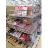 3 Cages & Contents of Approximately 3,600 (in Packs of 6) & 25 Boxed Individual Valentines Cards (