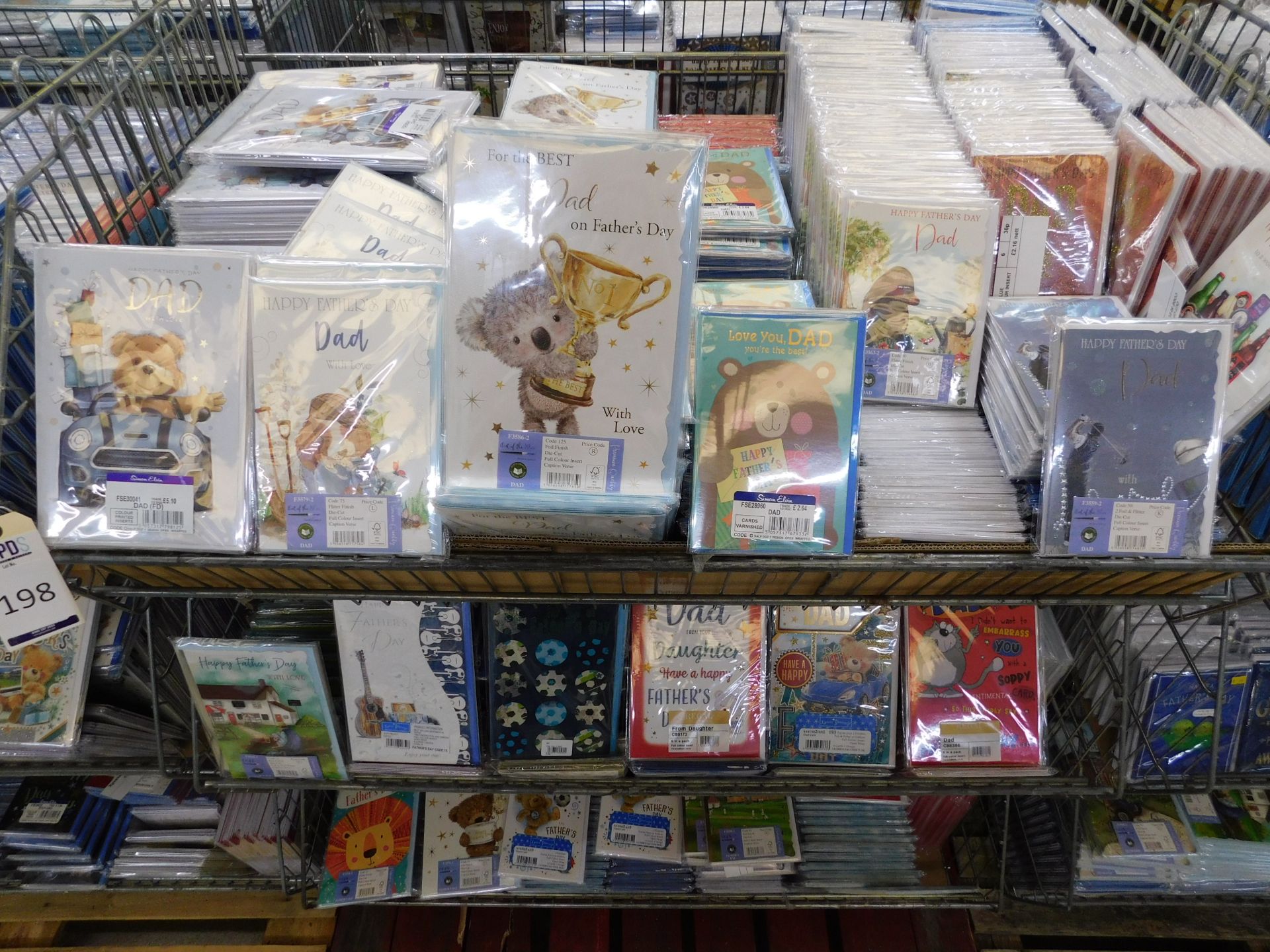 3 Cages & Contents of Approximately 6,900 Father’s Day Cards (in Packs of 6) (Location Bury. - Image 3 of 5