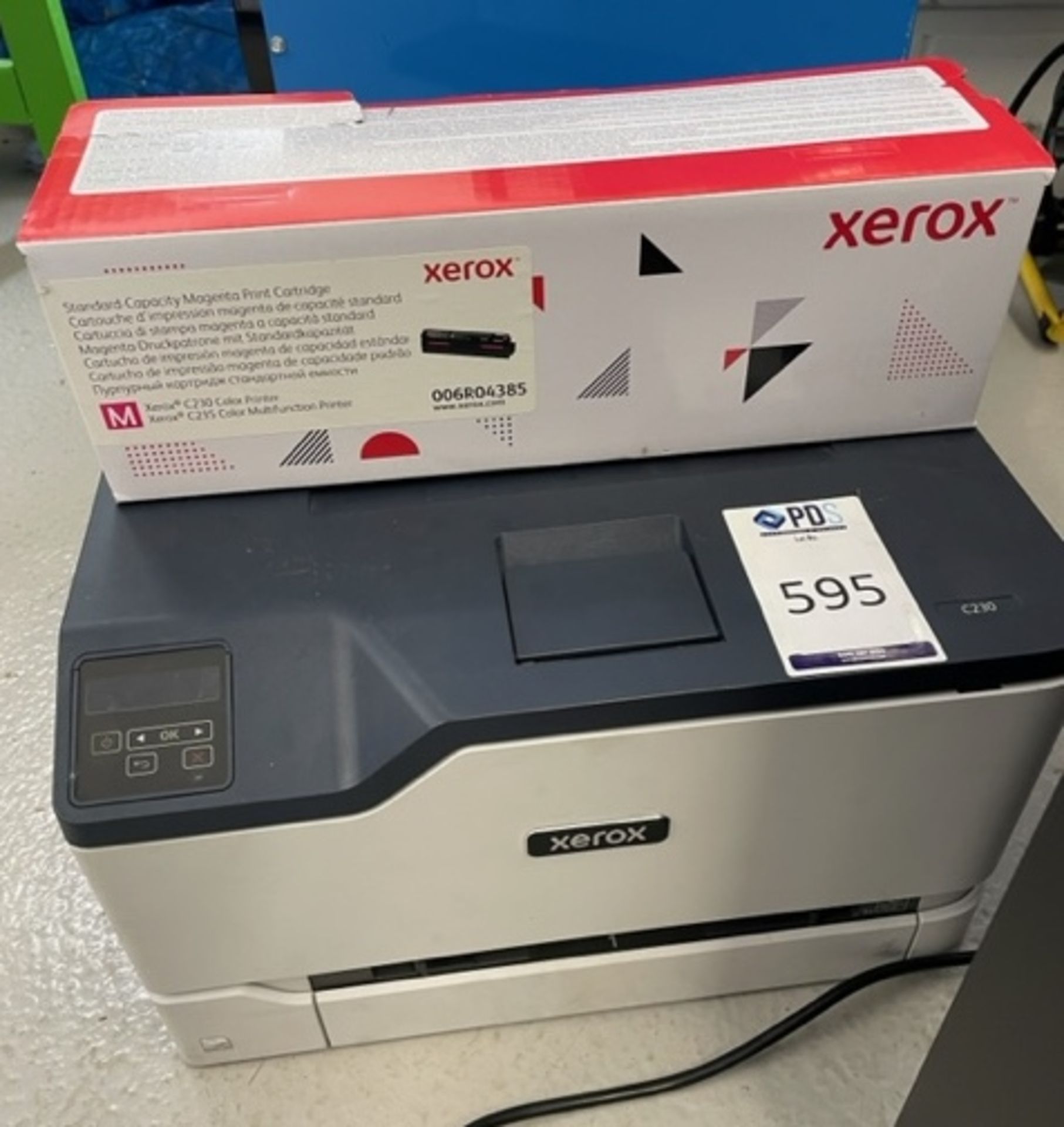 Xerox C230 Printer with Cartridge (Location: Park Royal. Please See General Notes)