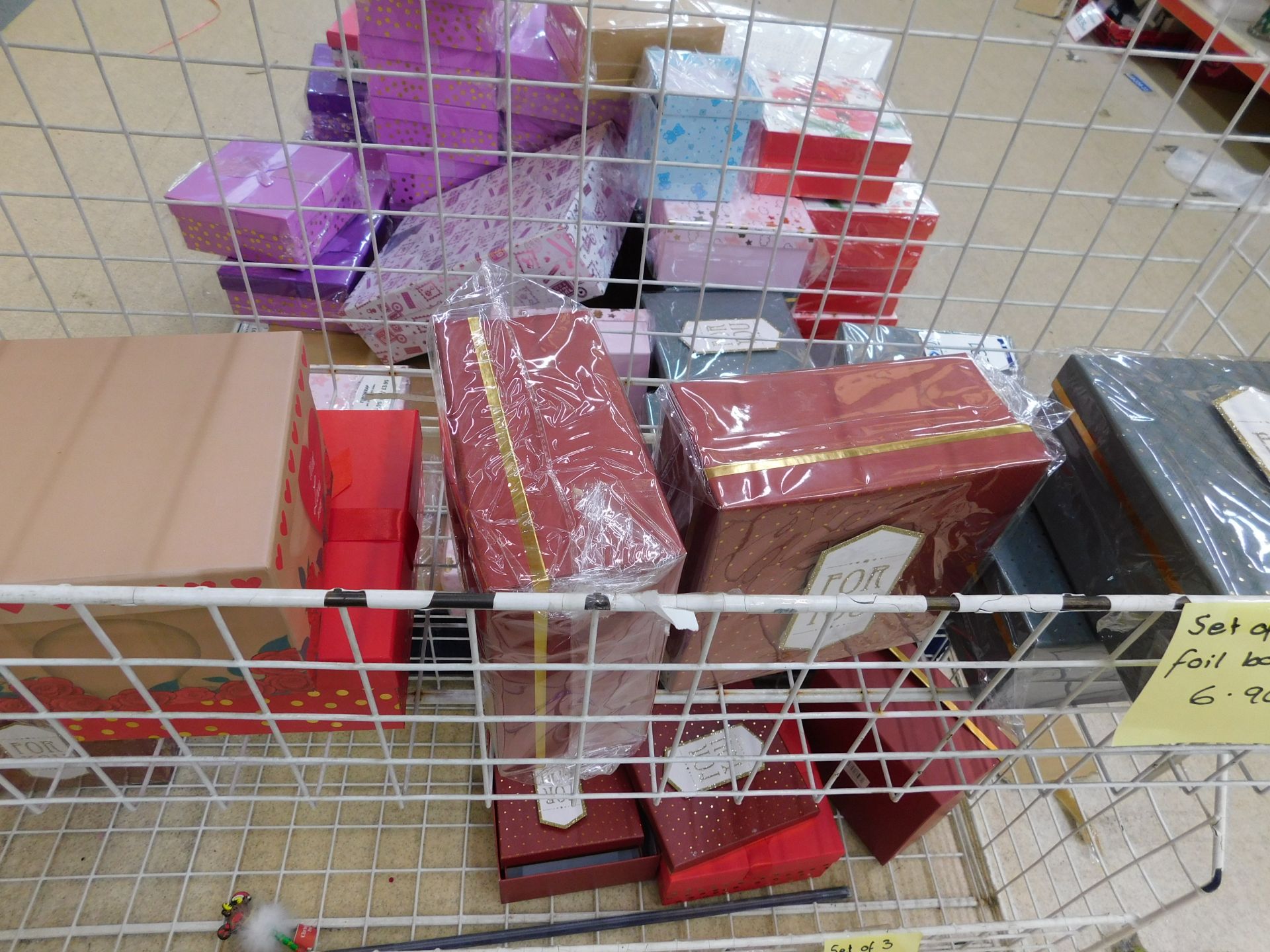 Contents of 3 Cages & Pallet of Gift Boxes (Cages Not Included) (Location Bury. Please See General - Image 3 of 5