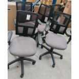 5 Gaslift Swivel Elbow Operators Chairs (Location: Park Royal. Please See General Notes)